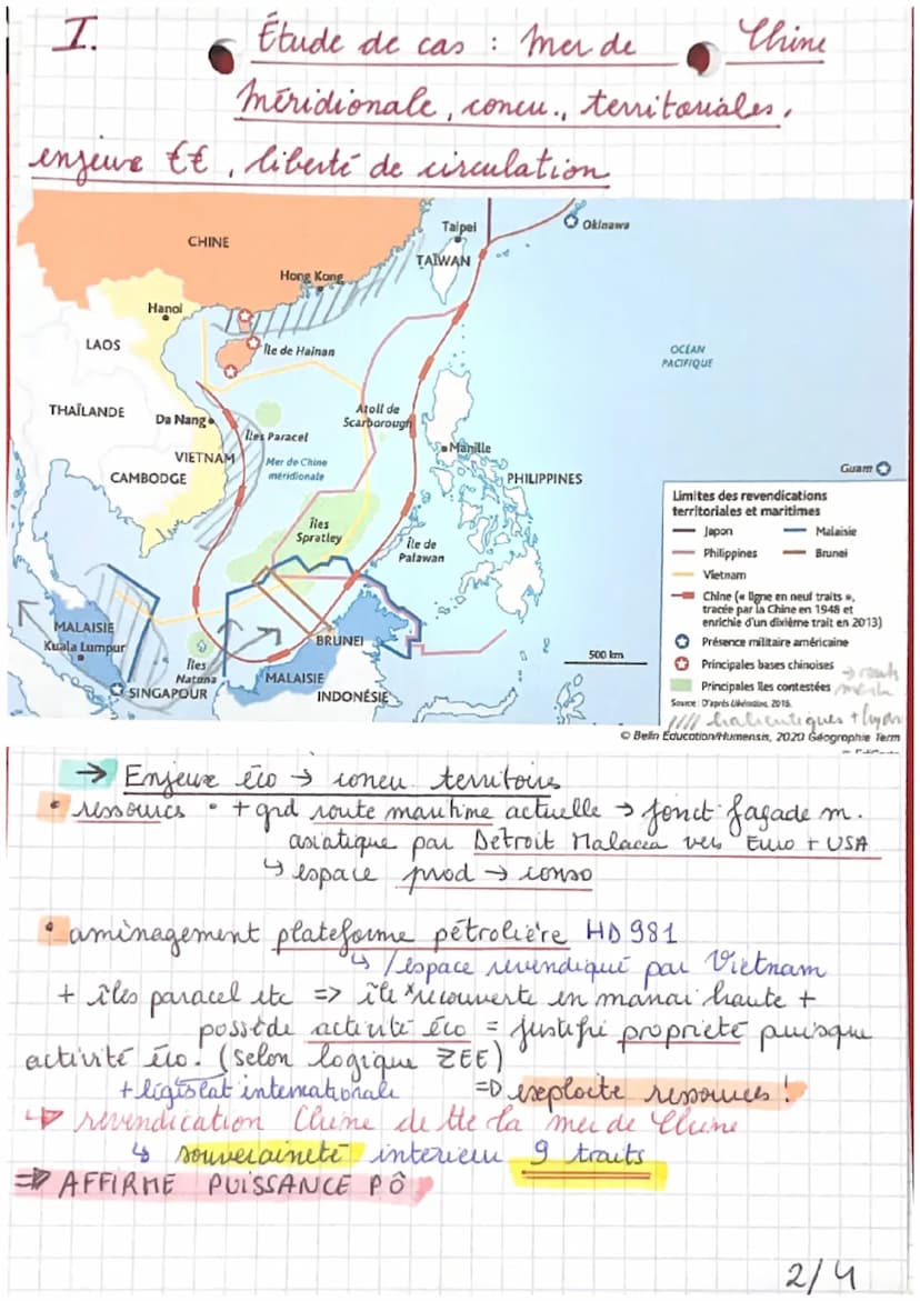 1
Mers et océans entre
G
CH 2 appropriation, protection et liberté de
4 territorialisation.
uiculation
processus d'appropriation mers + océa