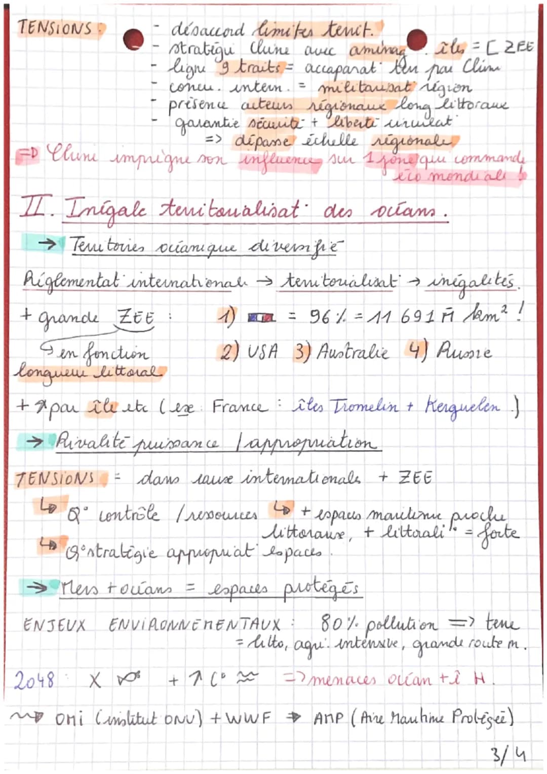 1
Mers et océans entre
G
CH 2 appropriation, protection et liberté de
4 territorialisation.
uiculation
processus d'appropriation mers + océa