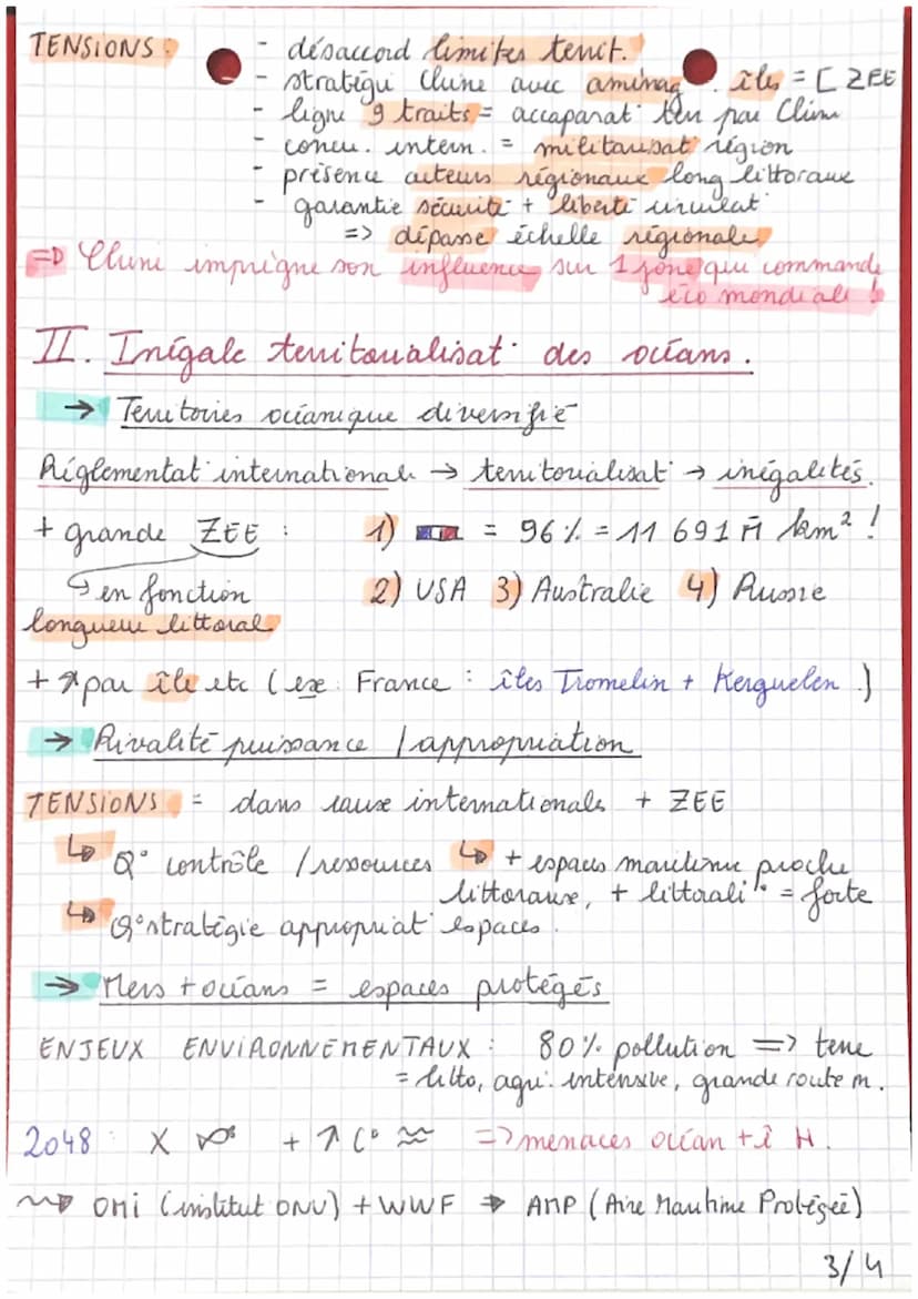 1
Mers et océans entre
G
CH 2 appropriation, protection et liberté de
4 territorialisation.
uiculation
processus d'appropriation mers + océa