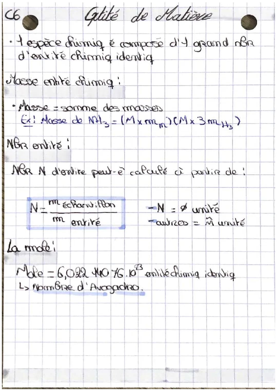 Comment Calculer la Quantité de Matière et la Masse Molaire