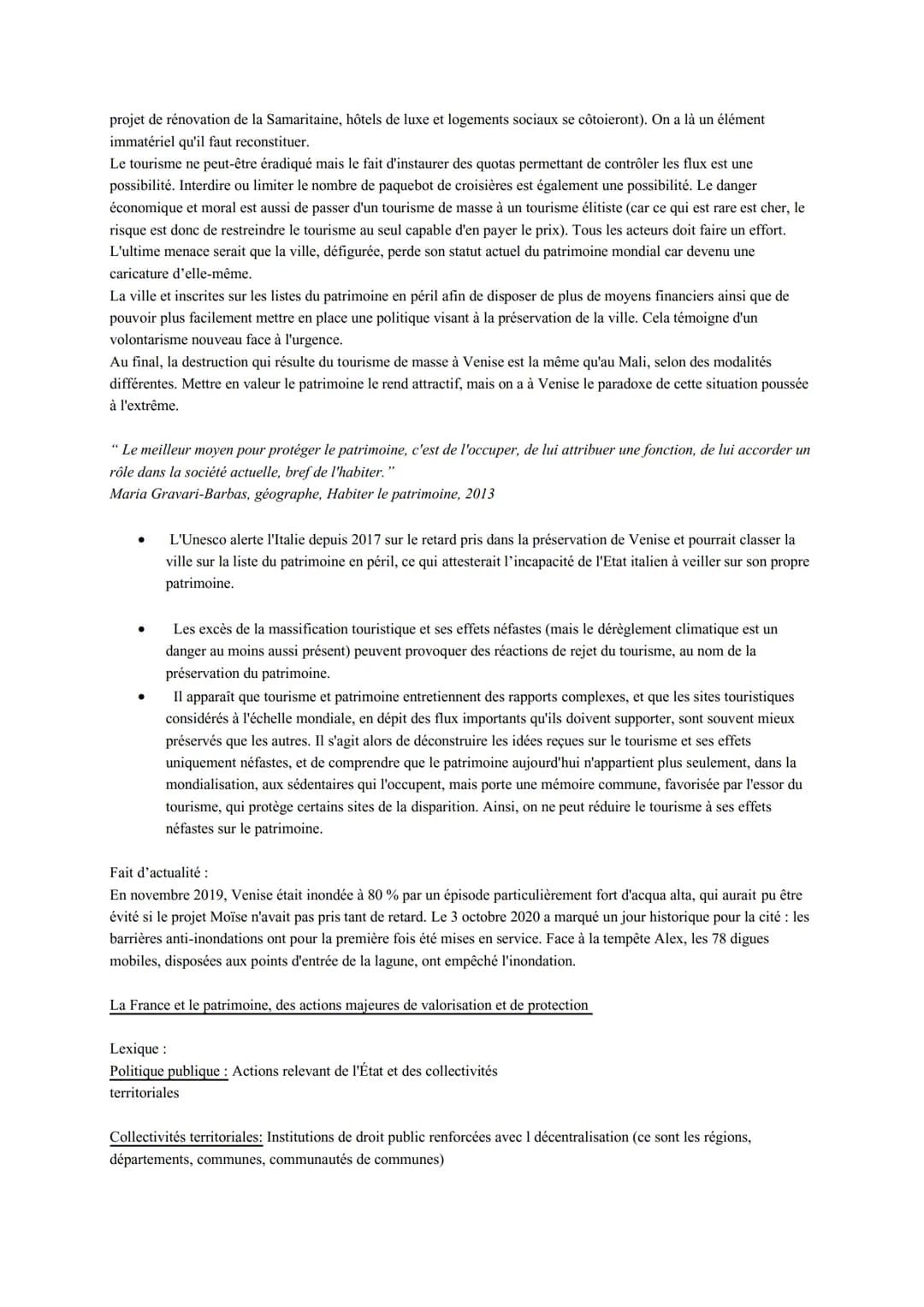 HGGSP thème 4 : Identifier, protéger et valoriser le patrimoine enjeux géopolitiques
patrimoine vient du latin "patrimonium",l'héritage du p