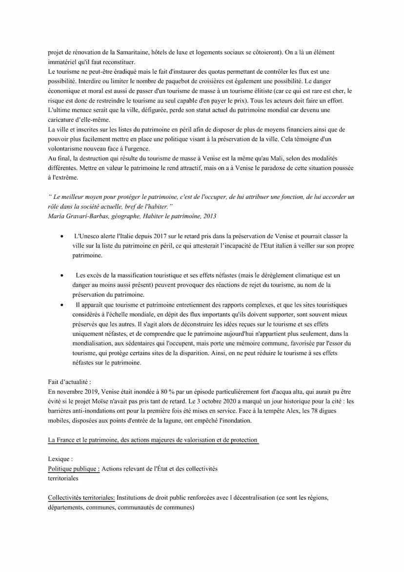 HGGSP thème 4 : Identifier, protéger et valoriser le patrimoine enjeux géopolitiques
patrimoine vient du latin "patrimonium",l'héritage du p