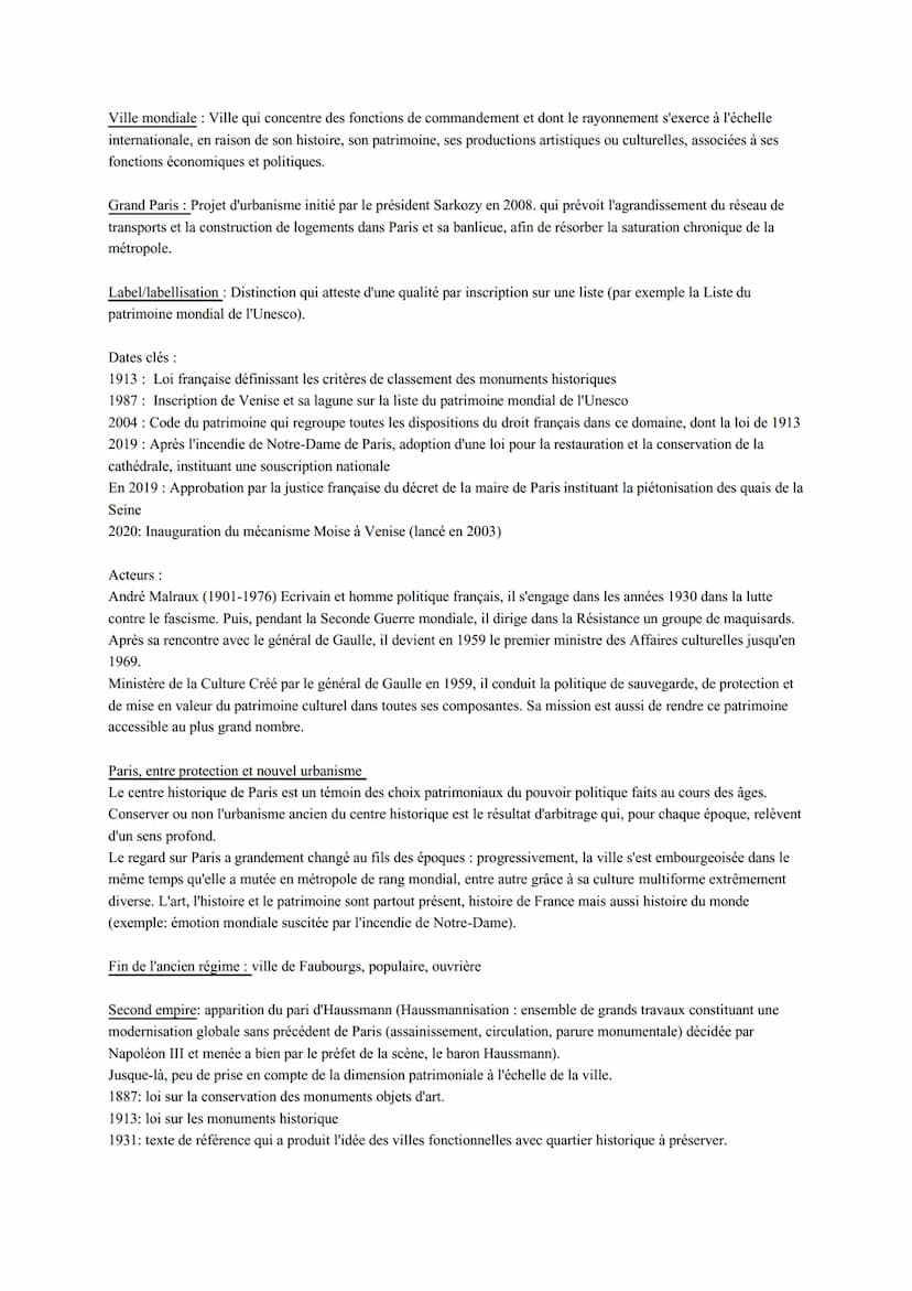 HGGSP thème 4 : Identifier, protéger et valoriser le patrimoine enjeux géopolitiques
patrimoine vient du latin "patrimonium",l'héritage du p
