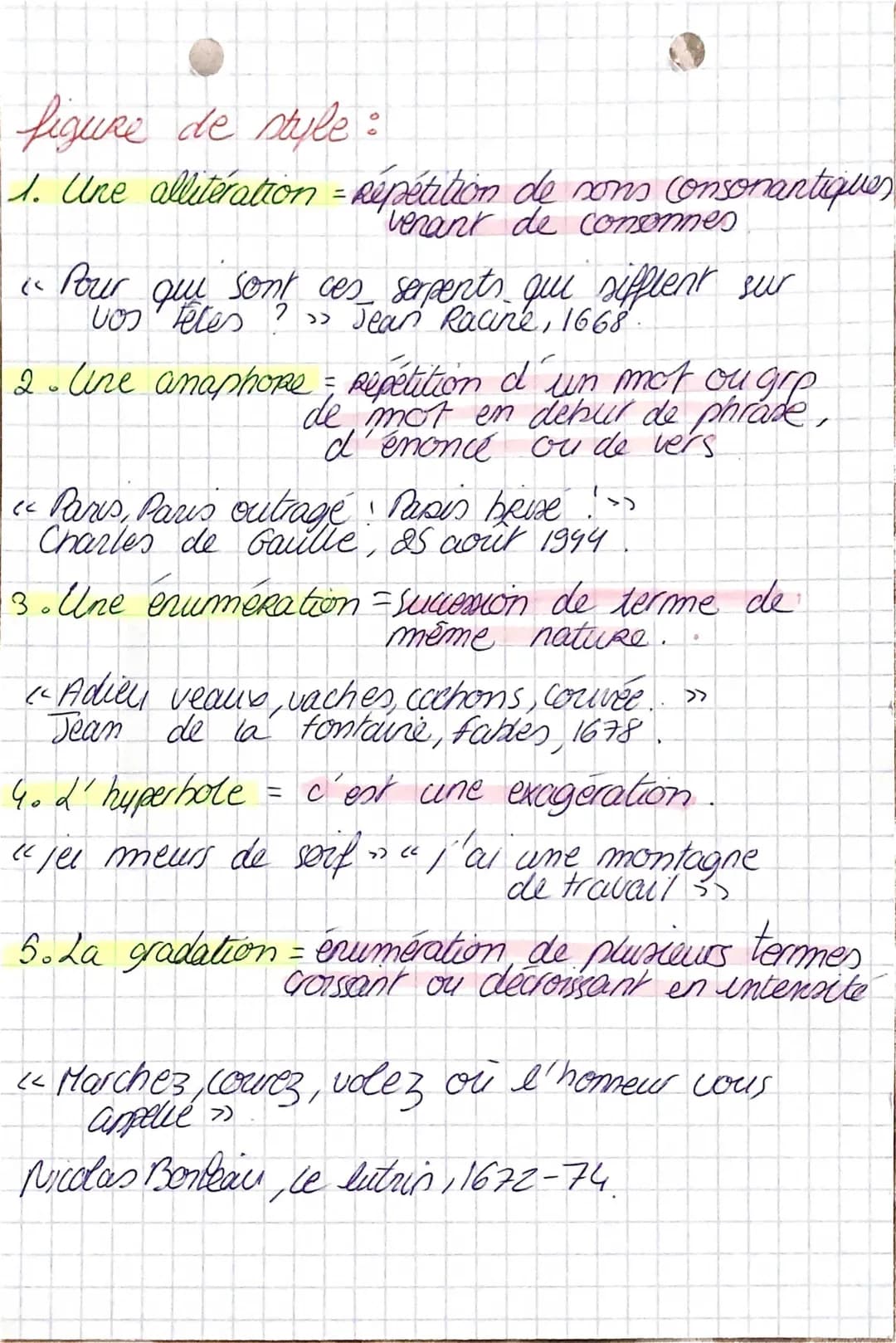 Figures de style et littérature : Baroque vs Classicisme - PDF et Exemples