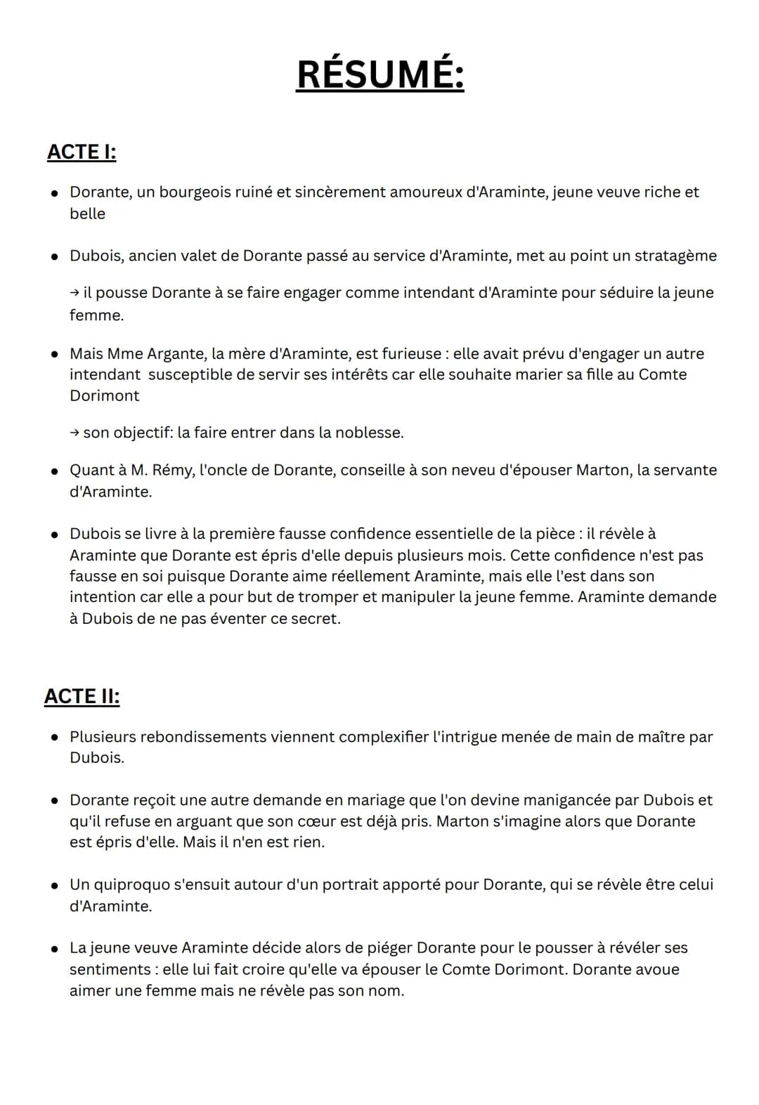 LES FAUSSES
fiche pour la
dissertation
CONFIDENCES @esmeralda_476
1. Une vue globale
Auteur: Marivaux
Parcours: Théâtre & stratagème
Thèmes: