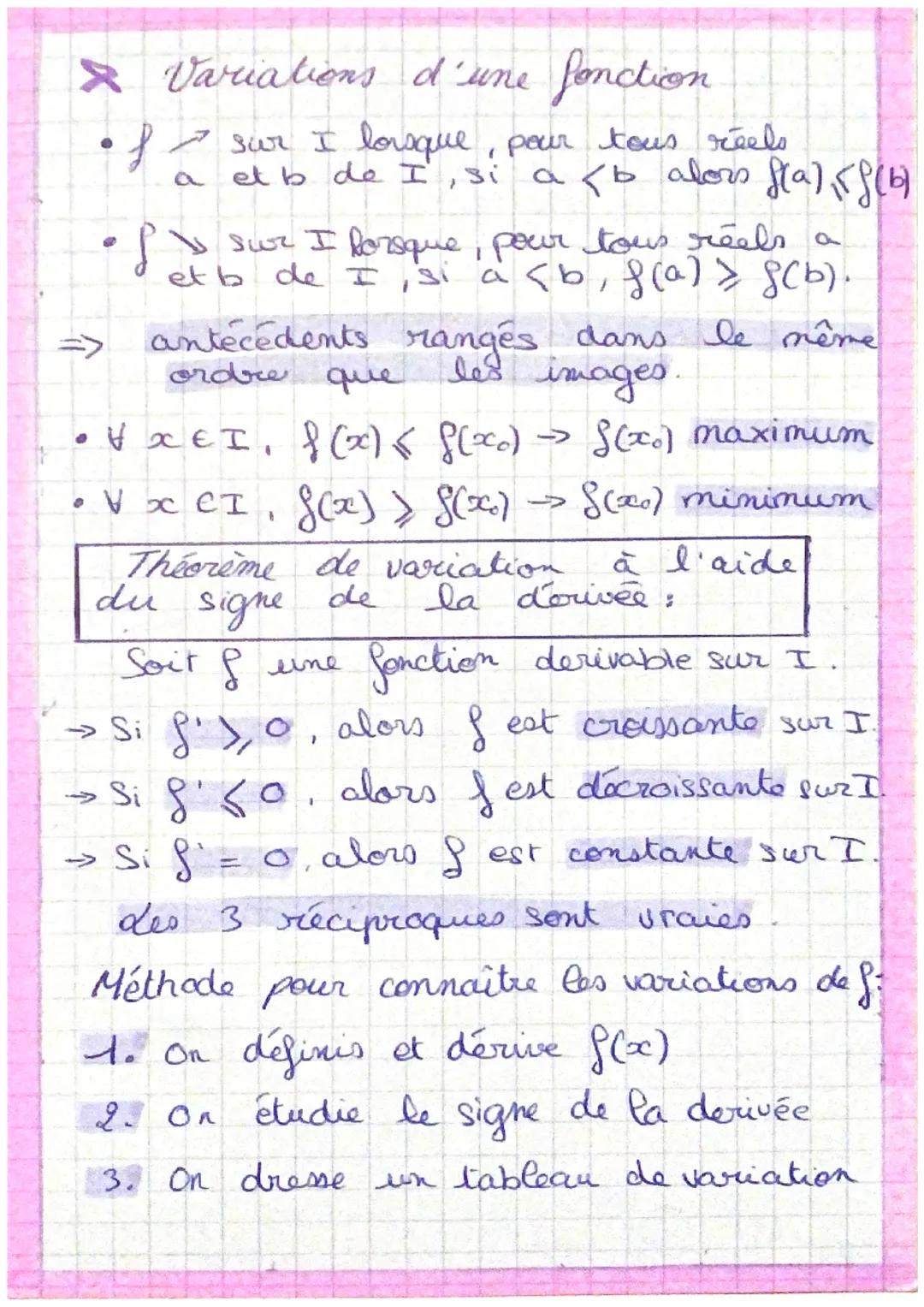 1
# LES FONCTIONS
* burome du second degré
$f(x) = ax'+ bx + c$
[parabole]
Equation $y = ax^2 + bx + c$
* Si $a > 0$ ->

* si $a < 0$ ->

$S