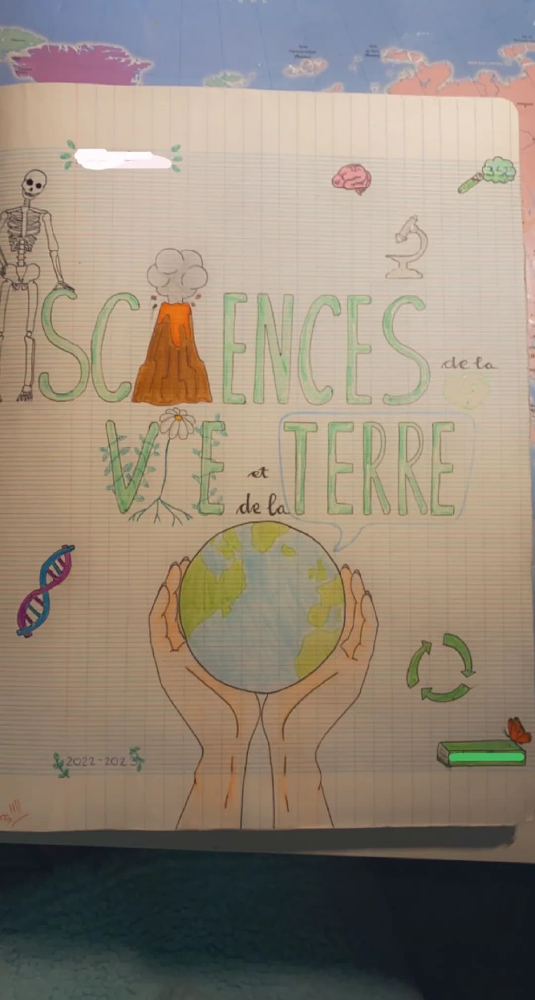 Page de garde SVT Facile à imprimer pour collège - 6ème, 5ème, 4ème