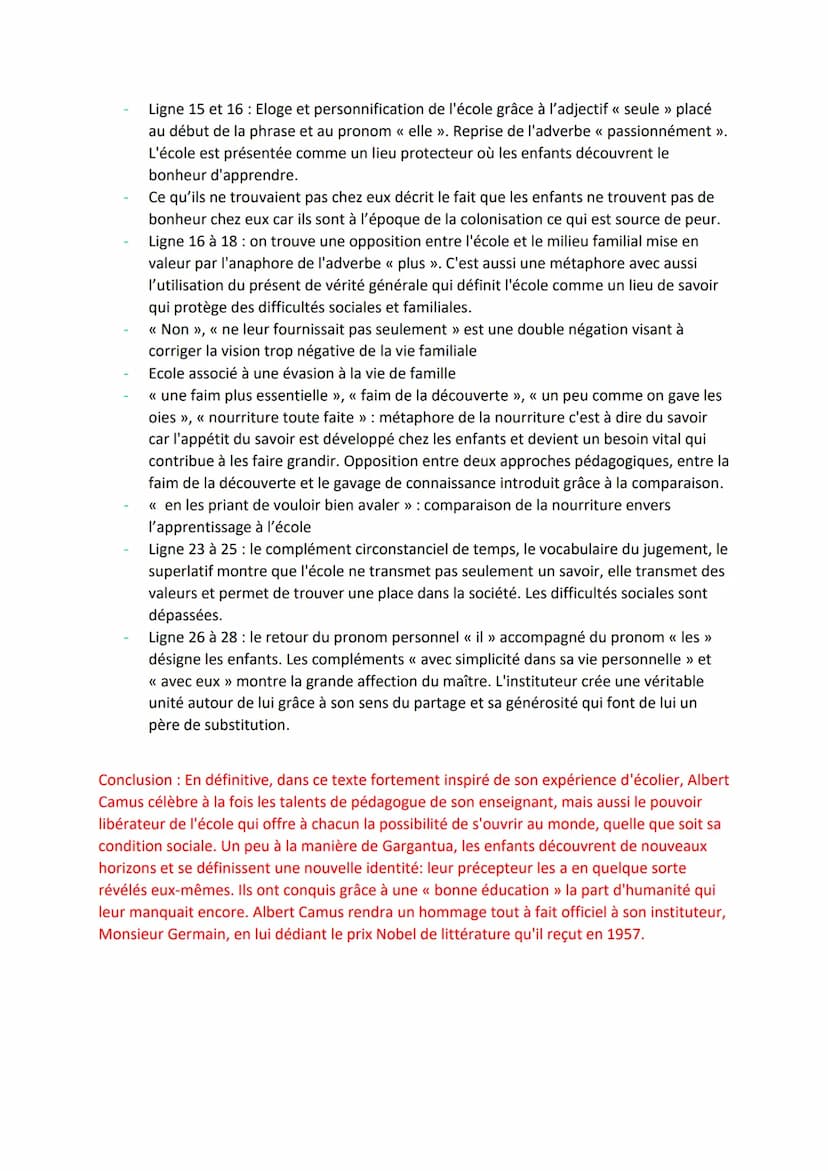 Introduction: Albert Camus est un grand écrivain et philosophe français. Ses œeuvres sont
composées de poèmes, pièces de théâtre, romans, no