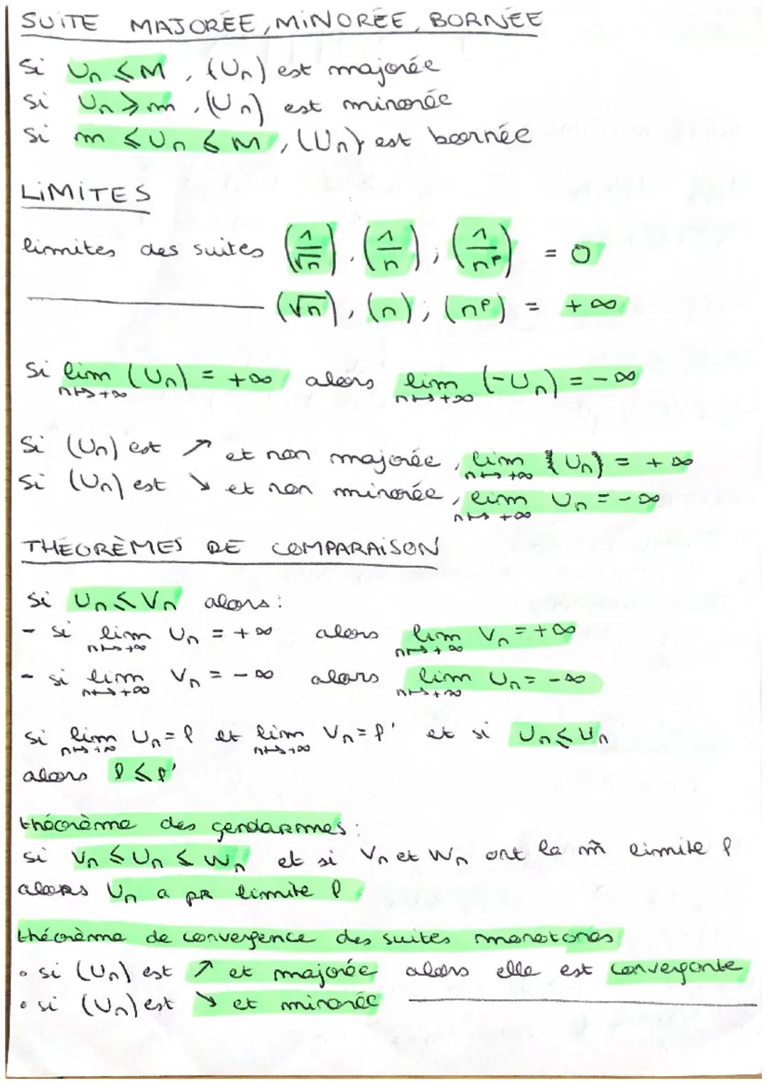 # LES SUITES

SUITE ARITHMETIQUE

$U_{n+1} = U_n + R$

$U_n = U_0 + nR$

SUITE GÉOMÉTRIQUE

$U_{n+1} = qU_n$

$U_n = U_0 \times q^n$

si $R 