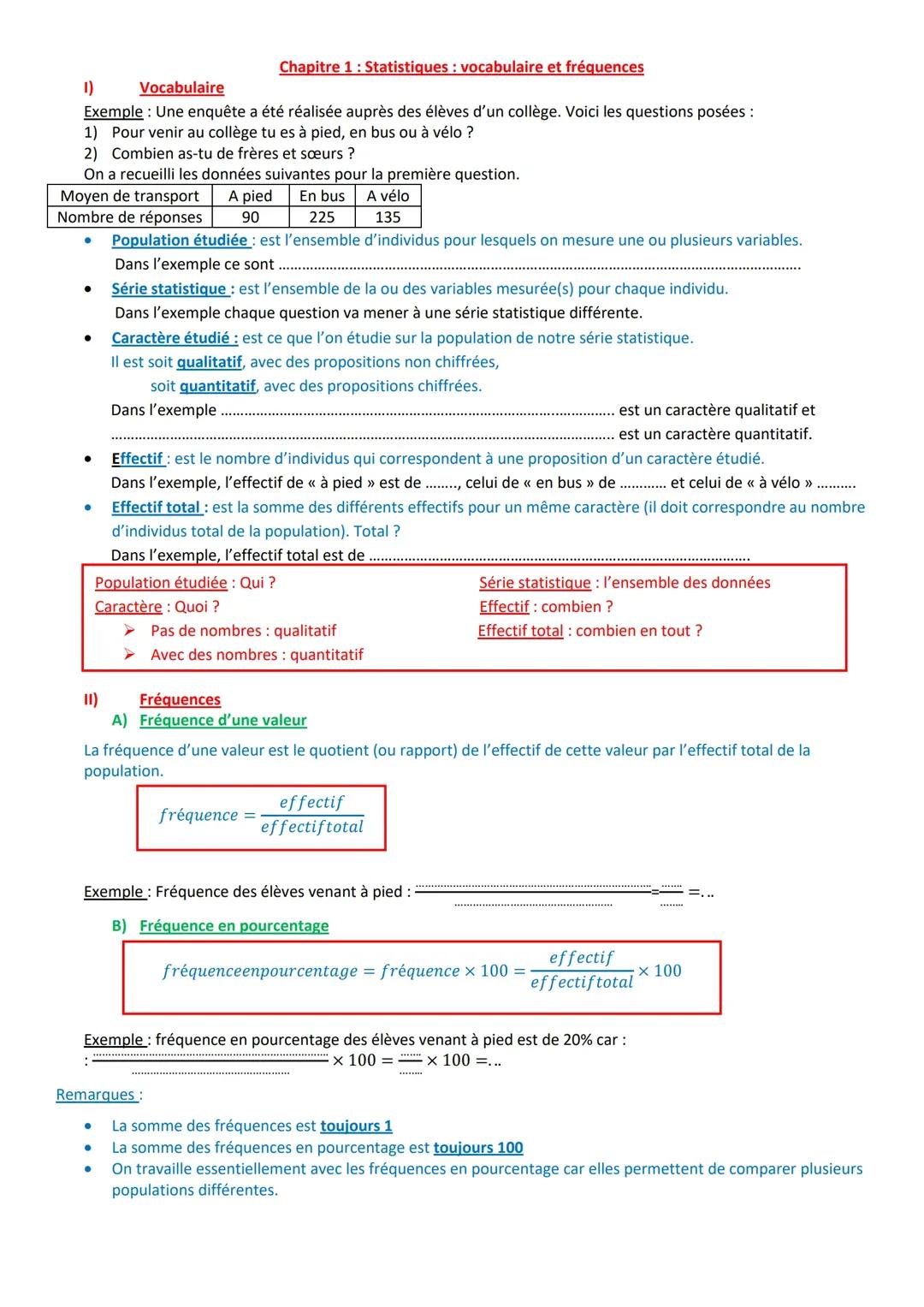 les math en 4 ème 