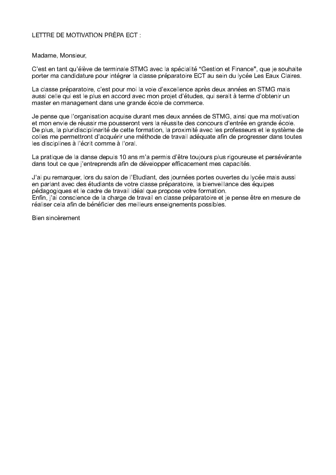 Comment Écrire Ta Lettre de Motivation pour Prépa Scientifique et École de Commerce