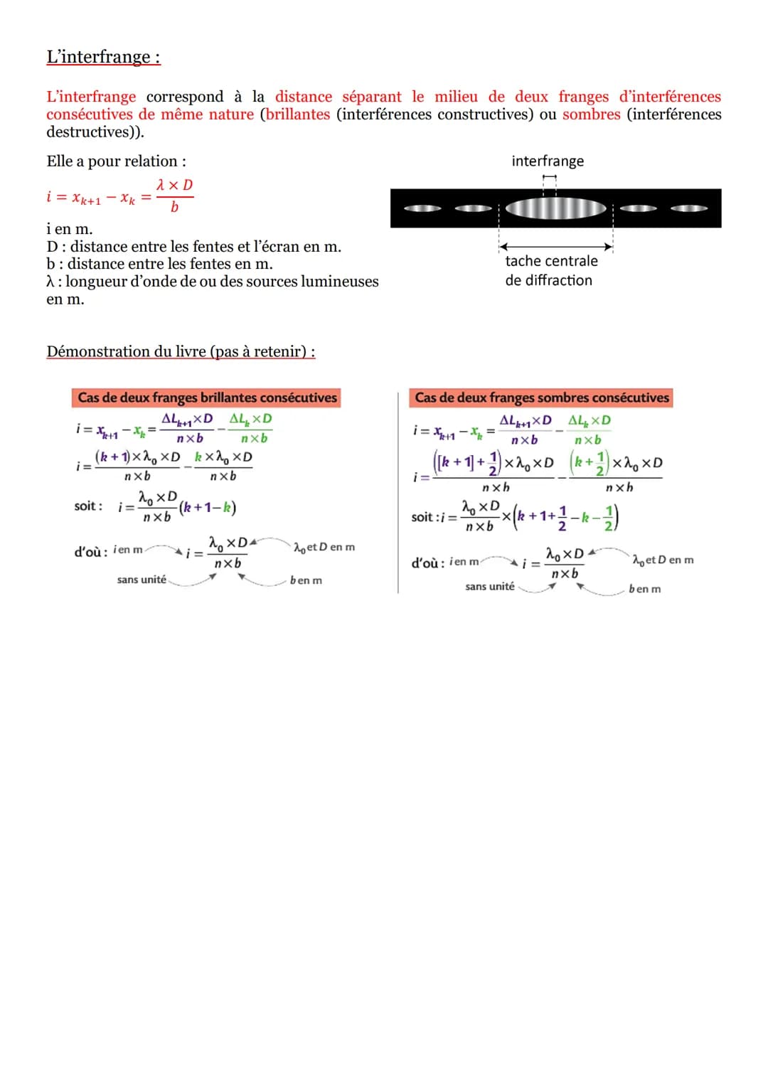 Diffraction :
Définition :
La diffraction est un phénomène caractéristique des ondes au cours duquel une onde traversant une
ouverture (ou r