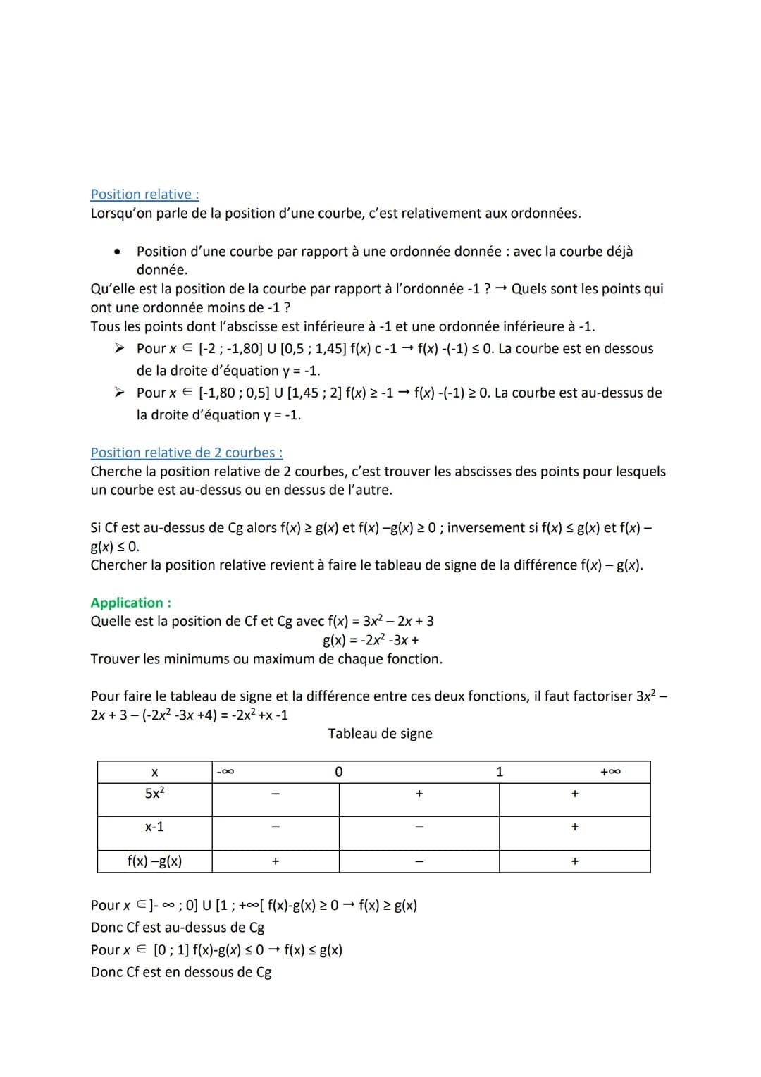 I- Définition :
Une grandeur y est dite en fonction de x, si la connaissance de x permet de déterminer y.
Exemples:
• Le prix payé à la pomp