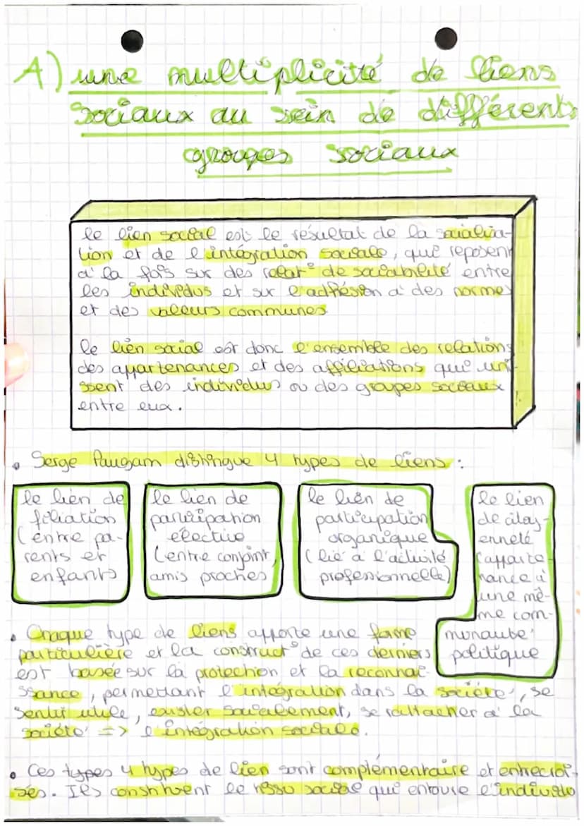 S.E.S
Chapitie 4: Comment se cons-
truisent et évoluent less liens
Sociaux.
NTRODUC
ff
La notion de lien social constitue un
élement central