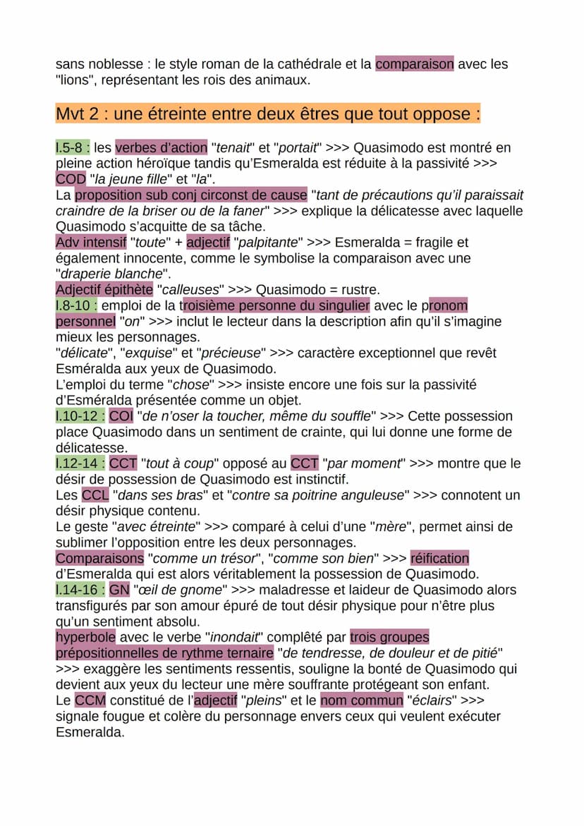 Extrait de Notre Dame de Paris
Introduction :
Victor Hugo est un auteur du XIXème siècle. Chef de file du romantisme, il a
écrit tous types 