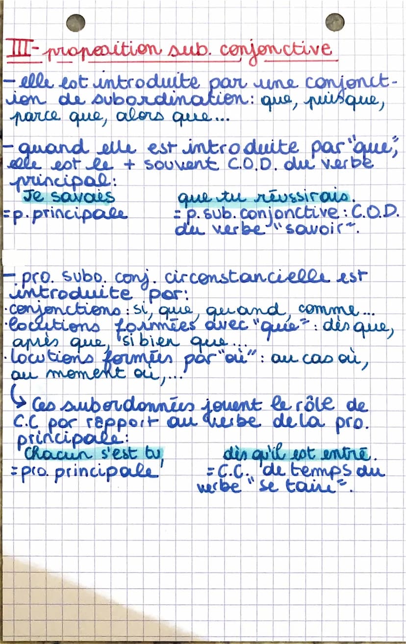•FRANCAIS
Les propositions subordonnées:
I-proposition sub. RELATIVE:
-introduite par un pronom relatif:
• simple: que, que quoi dont où
• c