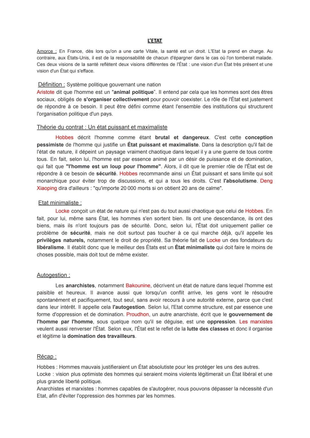 LE TRAVAIL
Définition : l'ensemble des activités par lesquelles l'homme transforme le réel. Étymologiquement, il
vient du latin tripalium, q