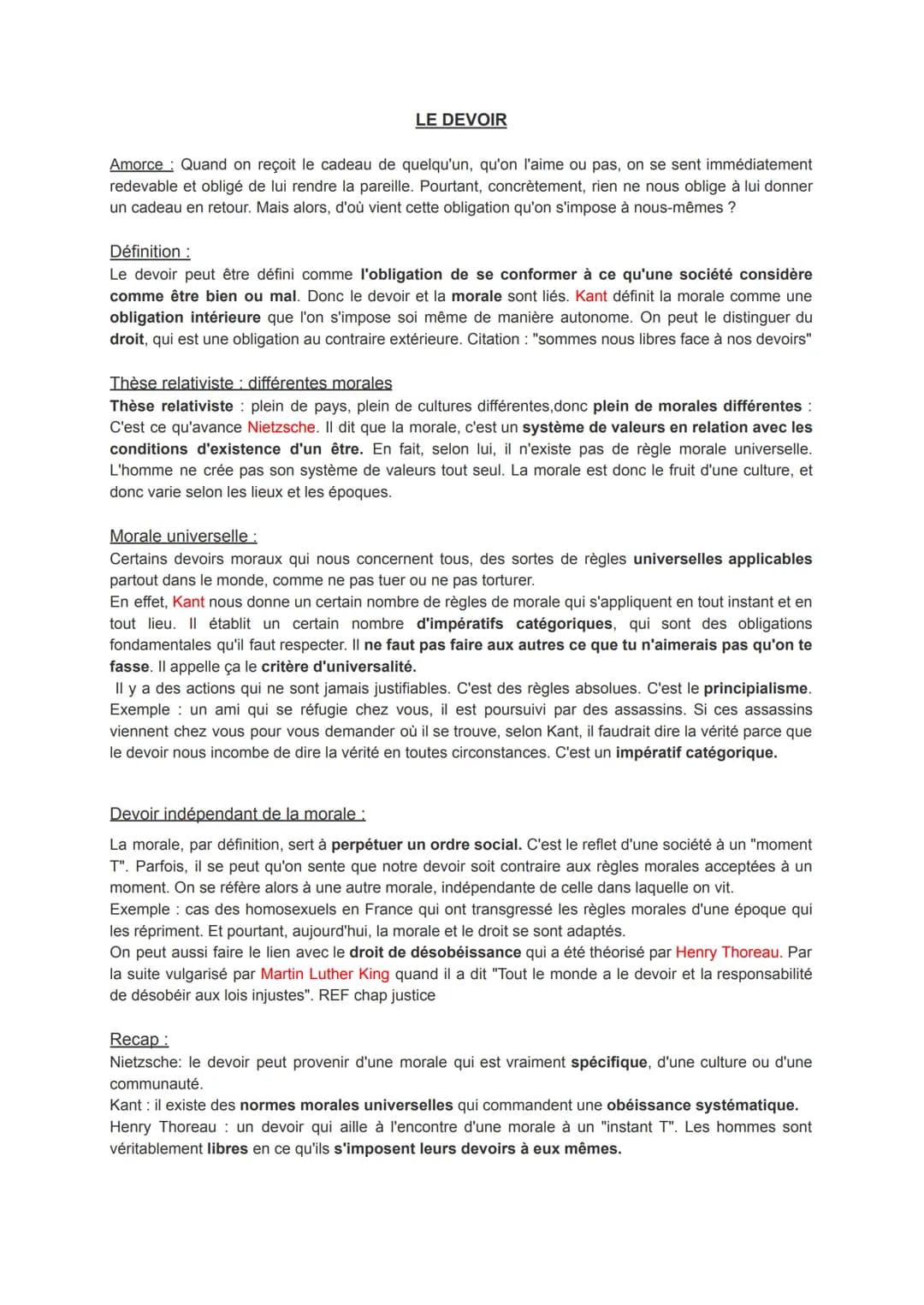 LE TRAVAIL
Définition : l'ensemble des activités par lesquelles l'homme transforme le réel. Étymologiquement, il
vient du latin tripalium, q