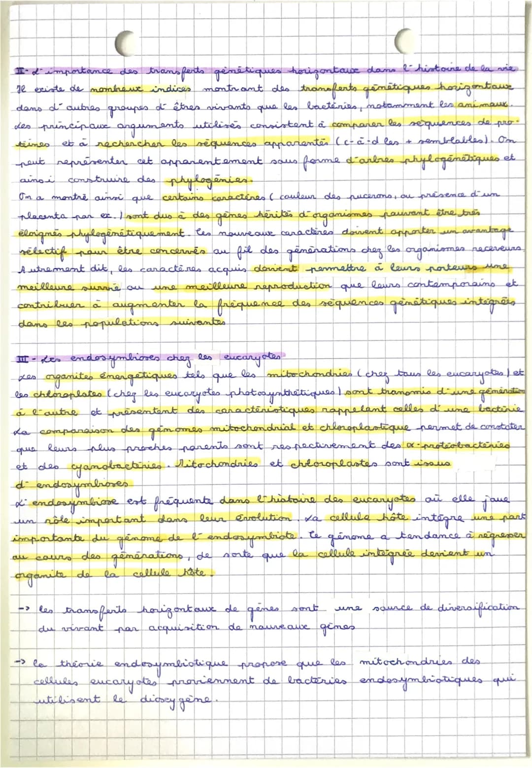 CHAPITKE 2 LA COMPLEXIFICATION DES GENOMES TRANSFERTS HORIZONTAVX ET ENDOSYMBIOSES
I des transferts horizontaux o ADN entre bactéries
معاه
m
