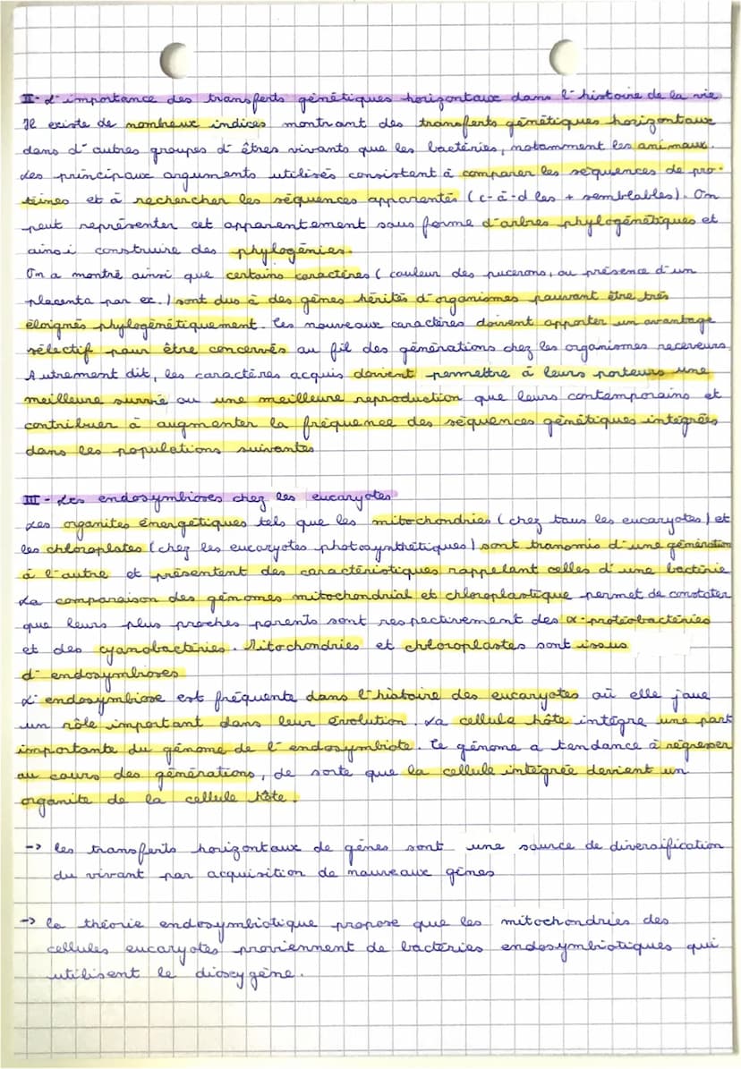 CHAPITKE 2 LA COMPLEXIFICATION DES GENOMES TRANSFERTS HORIZONTAVX ET ENDOSYMBIOSES
I des transferts horizontaux o ADN entre bactéries
معاه
m