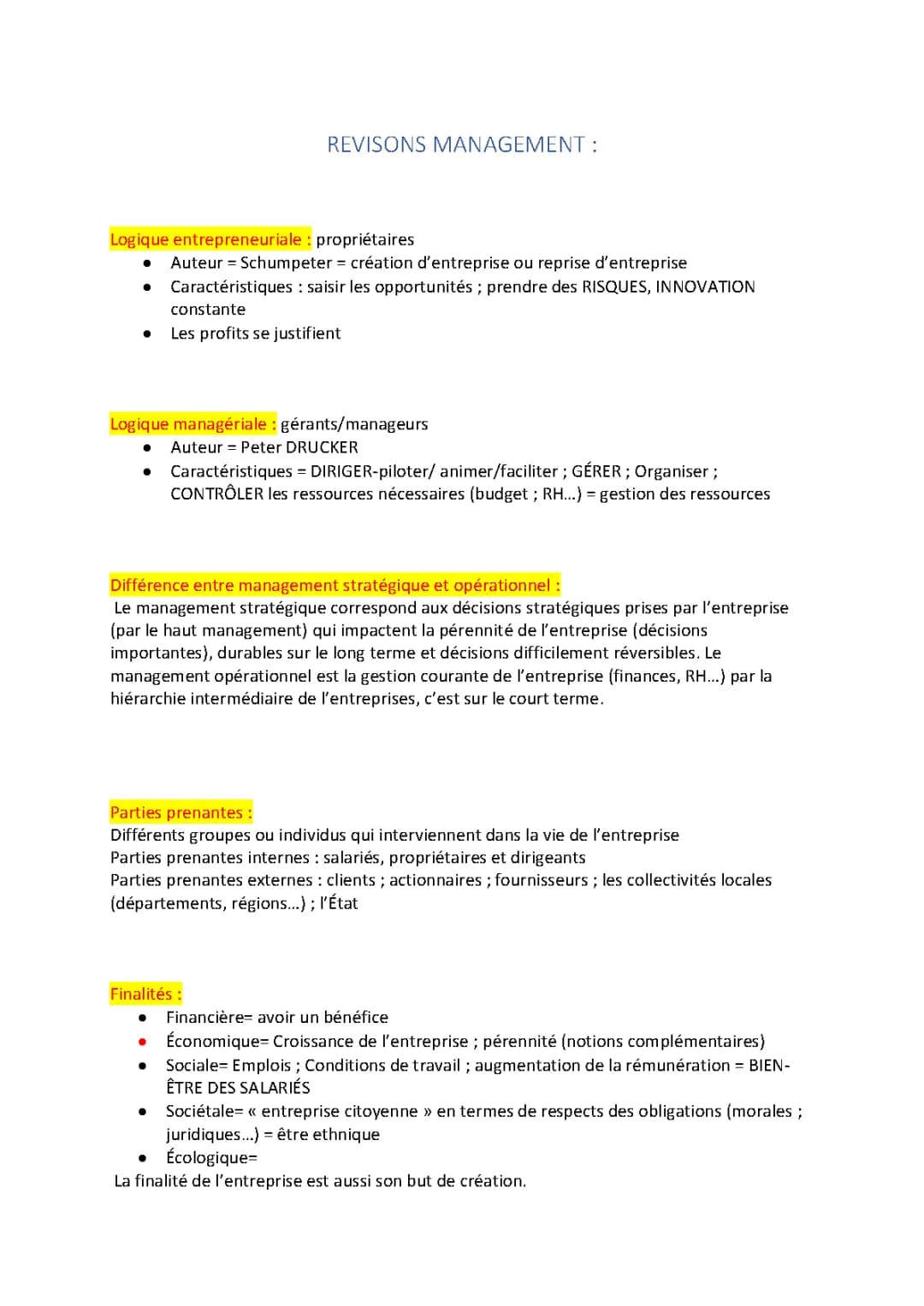 révisions management/économie/droit