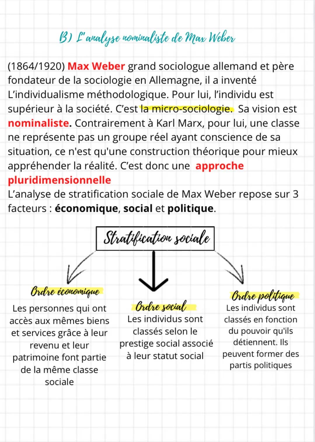 B) Des inégalités éco et sociales cumulatives
• Les inégalités apparaissent cumulatives et font
système. Un cadre aura en moyenne un meilleu