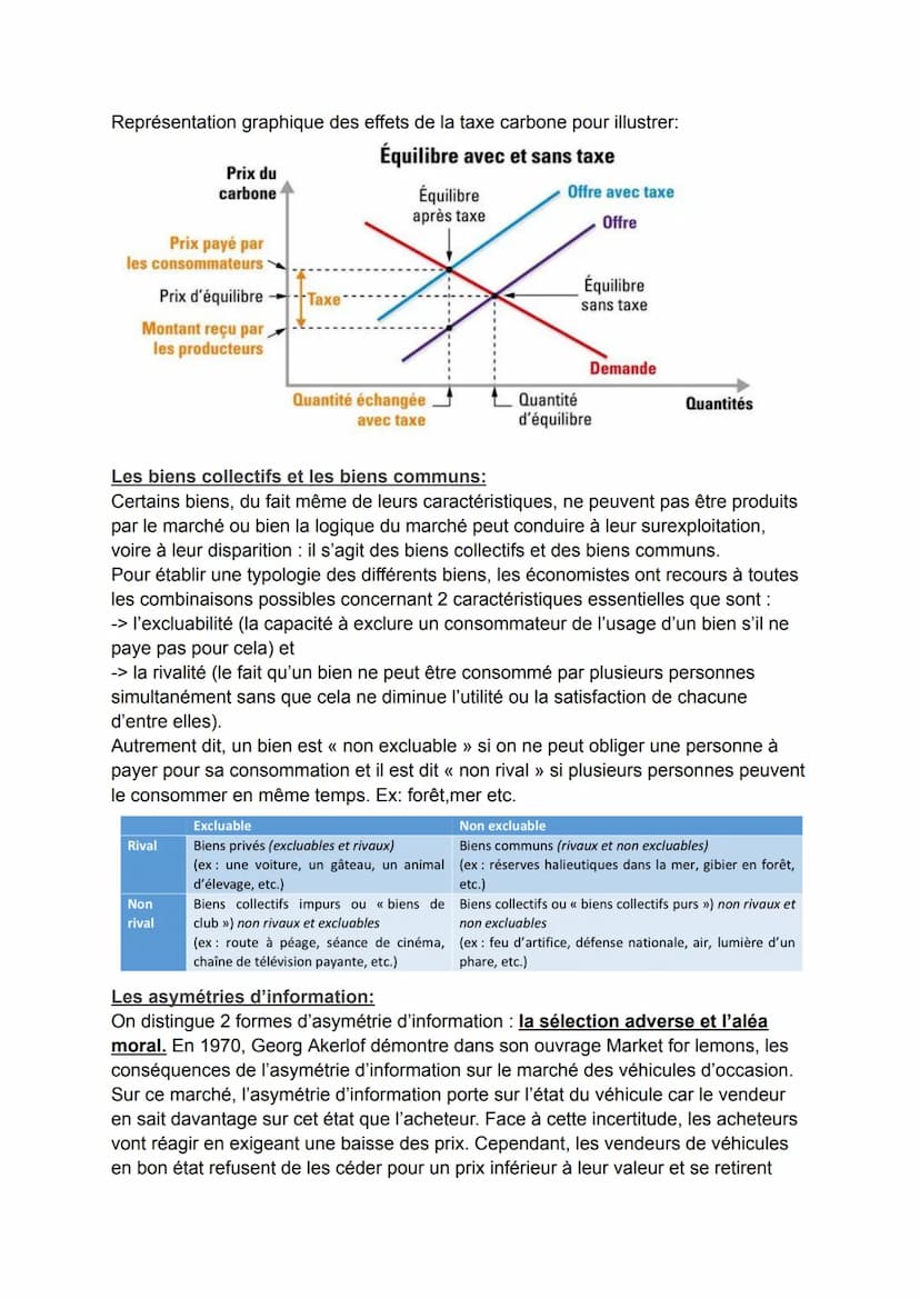 DÉFAILLANCES DE MARCHÉ: LES EXTERNALITÉS
*Externalités : Répercussion de l'activité d'un agent économique sur d'autres
agents qui ne donne p