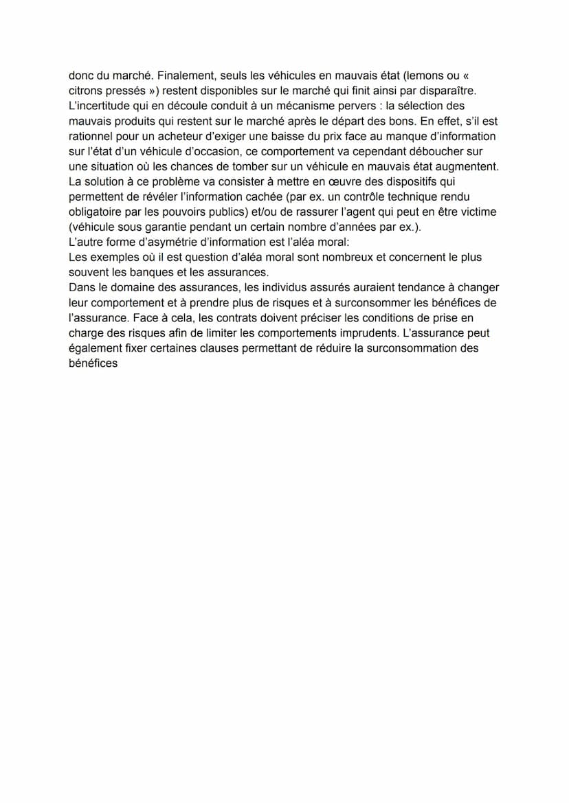 DÉFAILLANCES DE MARCHÉ: LES EXTERNALITÉS
*Externalités : Répercussion de l'activité d'un agent économique sur d'autres
agents qui ne donne p