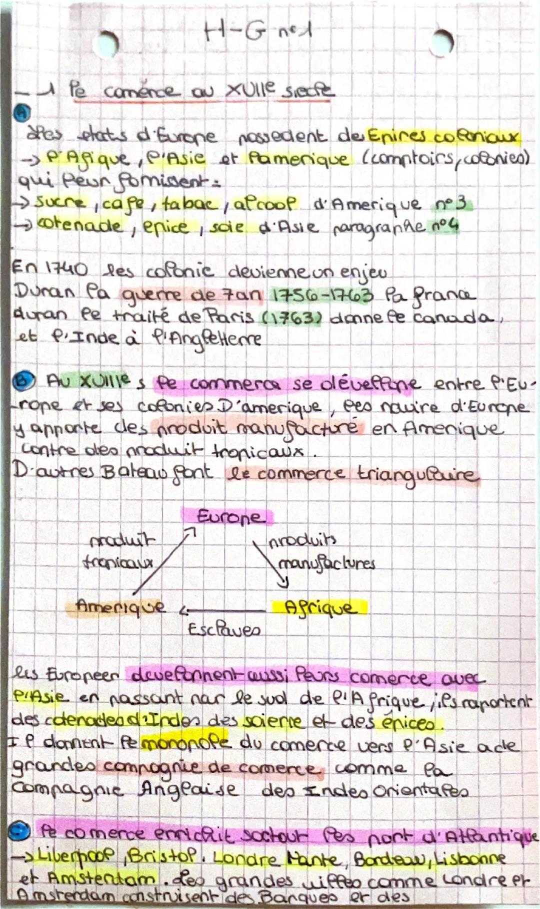 H-G net
Pe comence au xulle siecie
des stats d'Eurone possedent de Enires cofonioux
→PAgique, P'Asie et Pamerique (comptoirs, colonies)
qui 