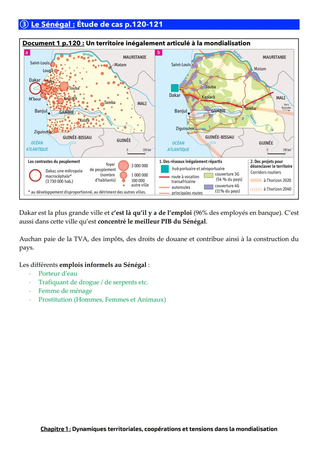 Chapitre 1: Dynamiques territoriales, coopérations et tensions dans
la mondialisation
Dans le monde, les territoires sont mouvants on va don