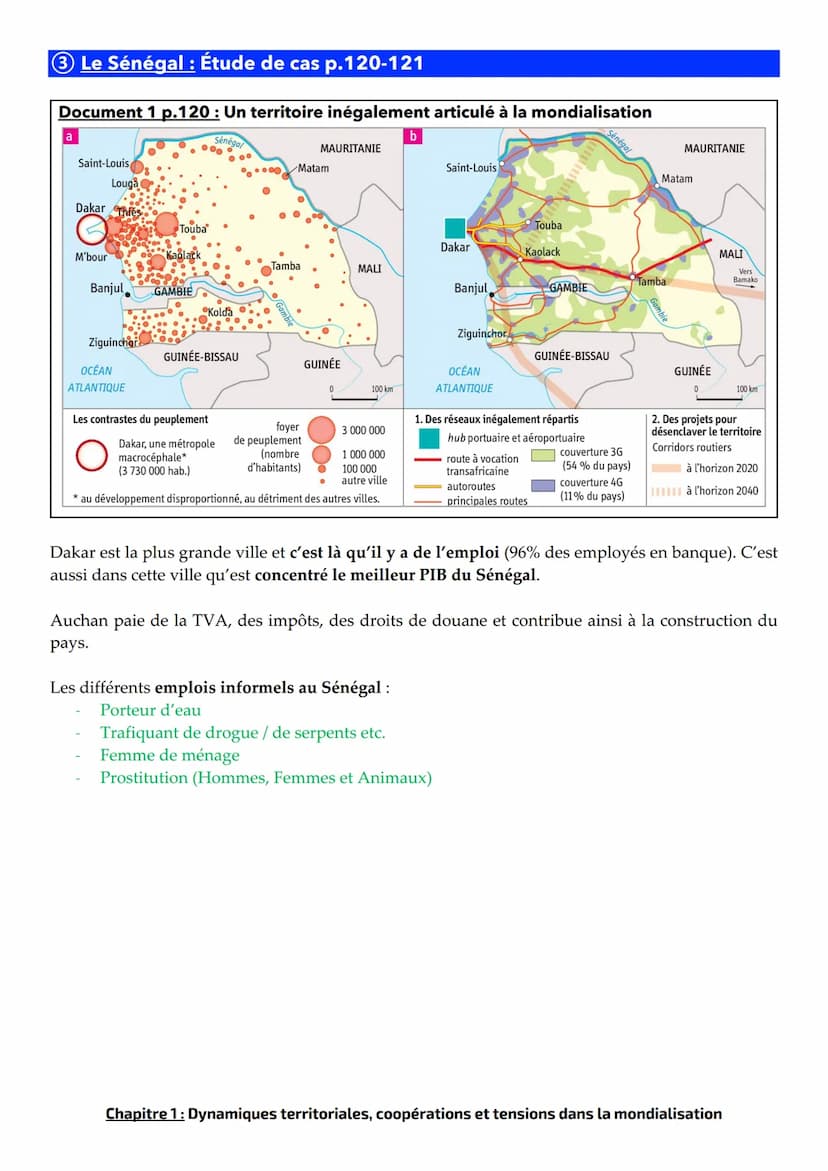 Chapitre 1: Dynamiques territoriales, coopérations et tensions dans
la mondialisation
Dans le monde, les territoires sont mouvants on va don