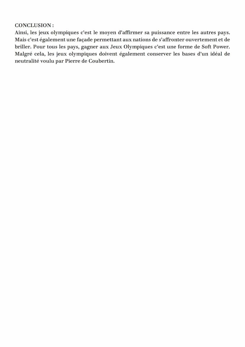 LES JEUX OLYMPIQUES ET LA
GEOPOLITIQUE
INTRODUCTION
La décision de boycott diplomatique des Jeux olympiques d'hiver de Pékin en 2022, par
le