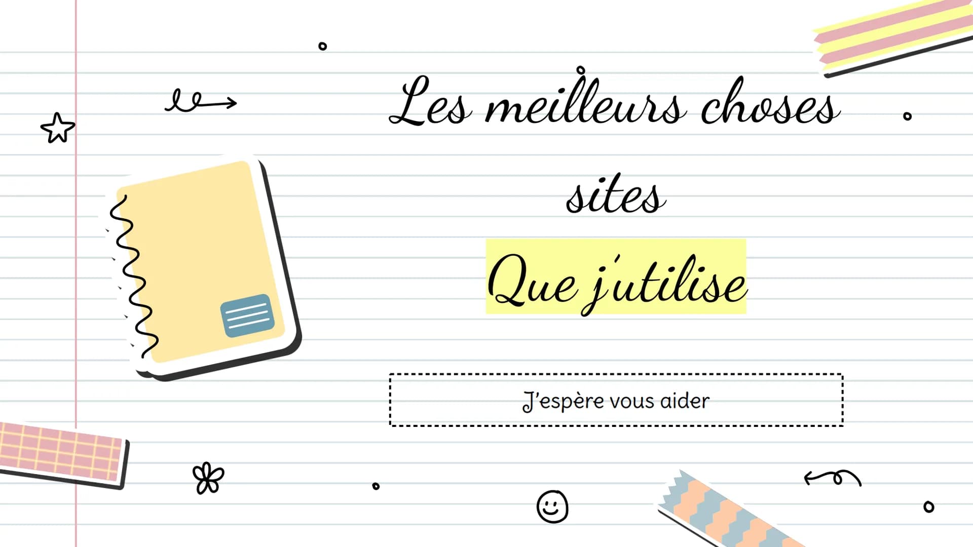 معو
❀
O
Les meilleurs choses
sites
Que j'utilise
J'espère
9
vous aider
m O
slidesgo
Vous pouvez utiliser une
multitude de thèmes,
notamment 