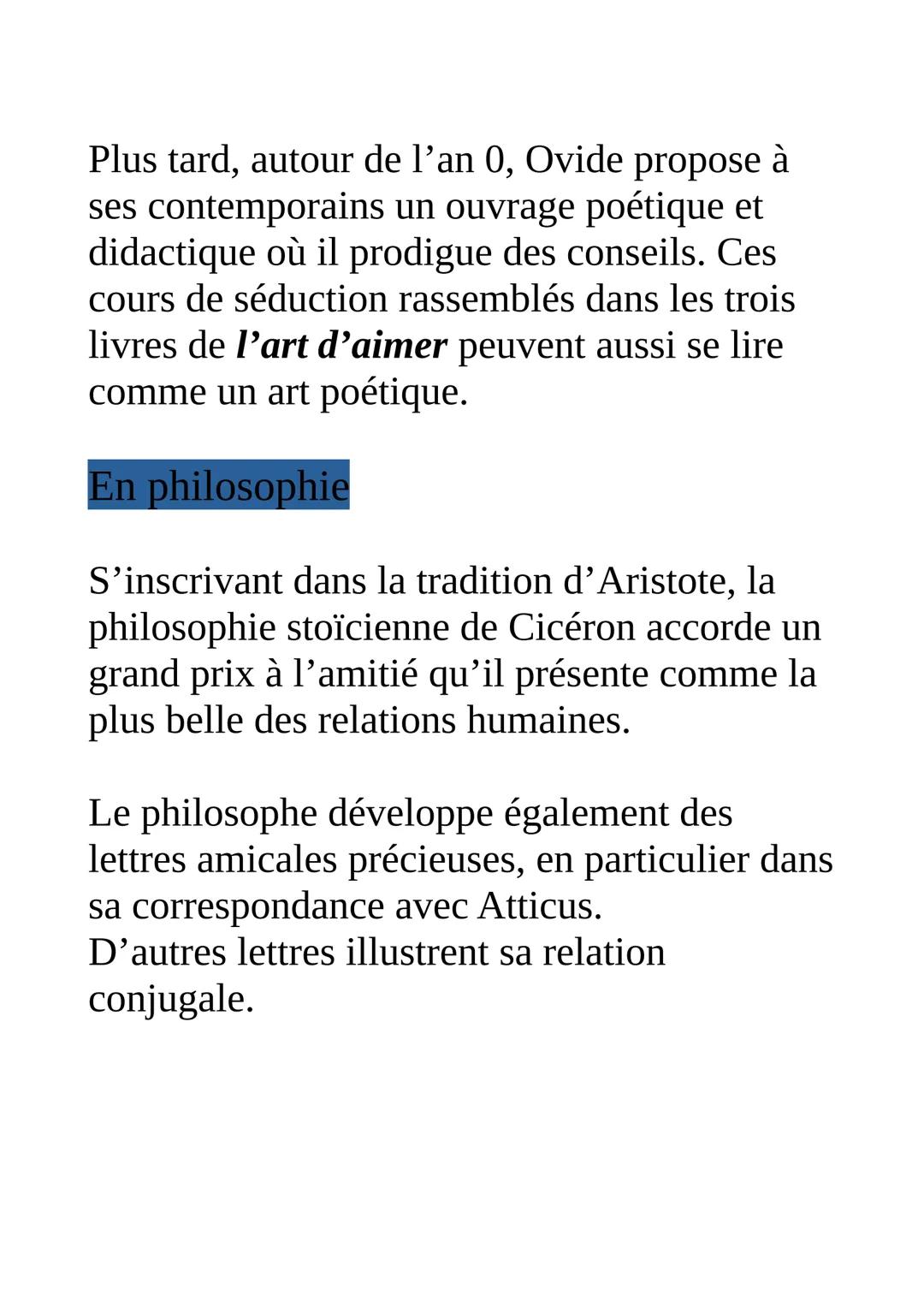 Dire et chanter l'amour :
poèmes, lettres, théâtre, épitaphes
et graffiti, etc
Le thème large des amours antiques s'attache
à présenter tout