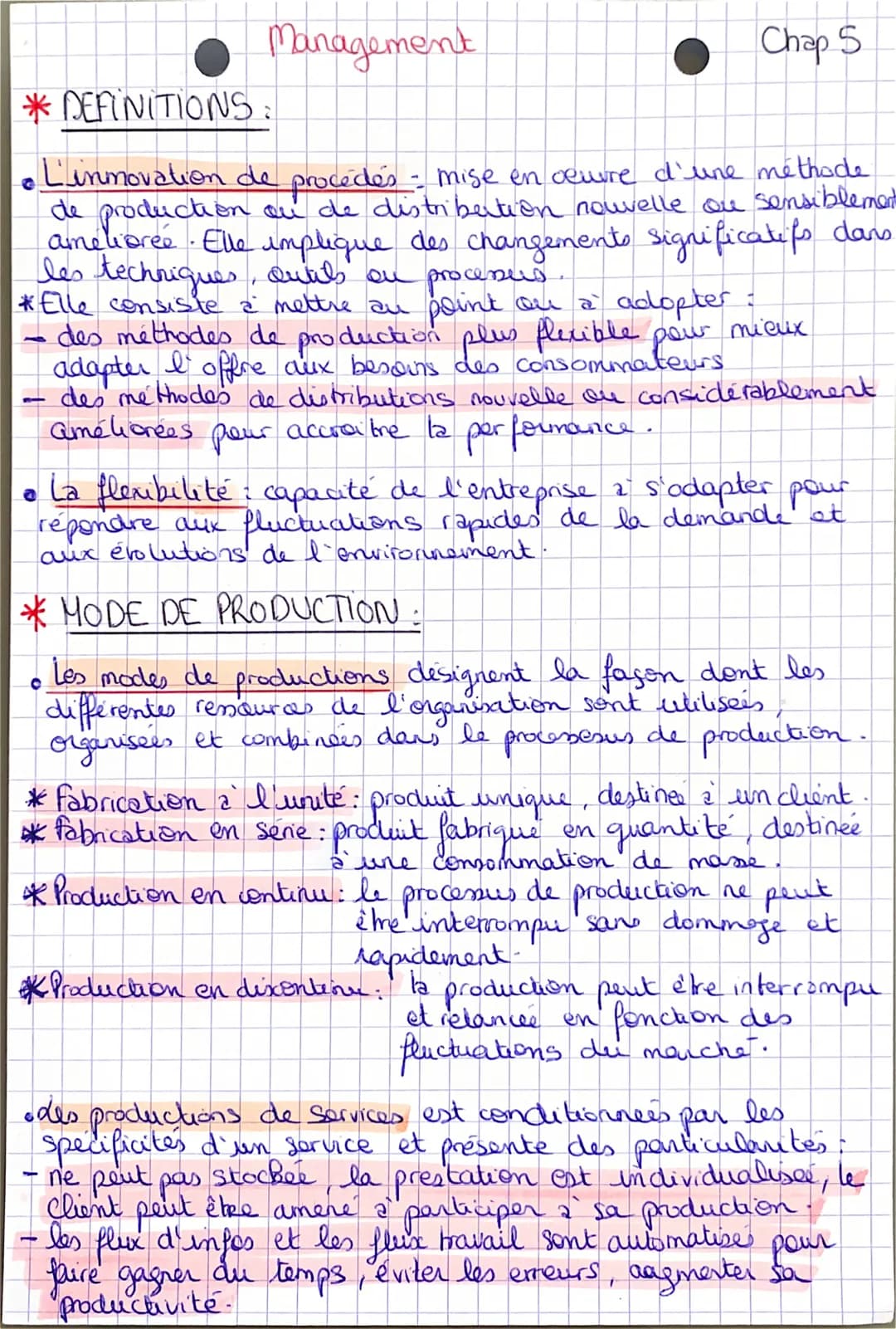 --
* DEFINITIONS:
L'innovation de procédés - mise en oeuvre d'une méthode
de production ou de distribution nouvelle ou sensiblement
amelioré