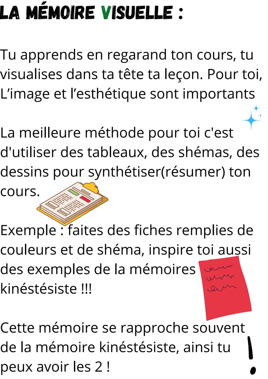 LA MÉTHODE KAV: APPRENDRE
RAPIDEMENT ! LA MÉMOIRE KINÉSTÉSISTE :
GODFATHER
Into the words l
Tu apprends en écrivant, tu associe les
images à