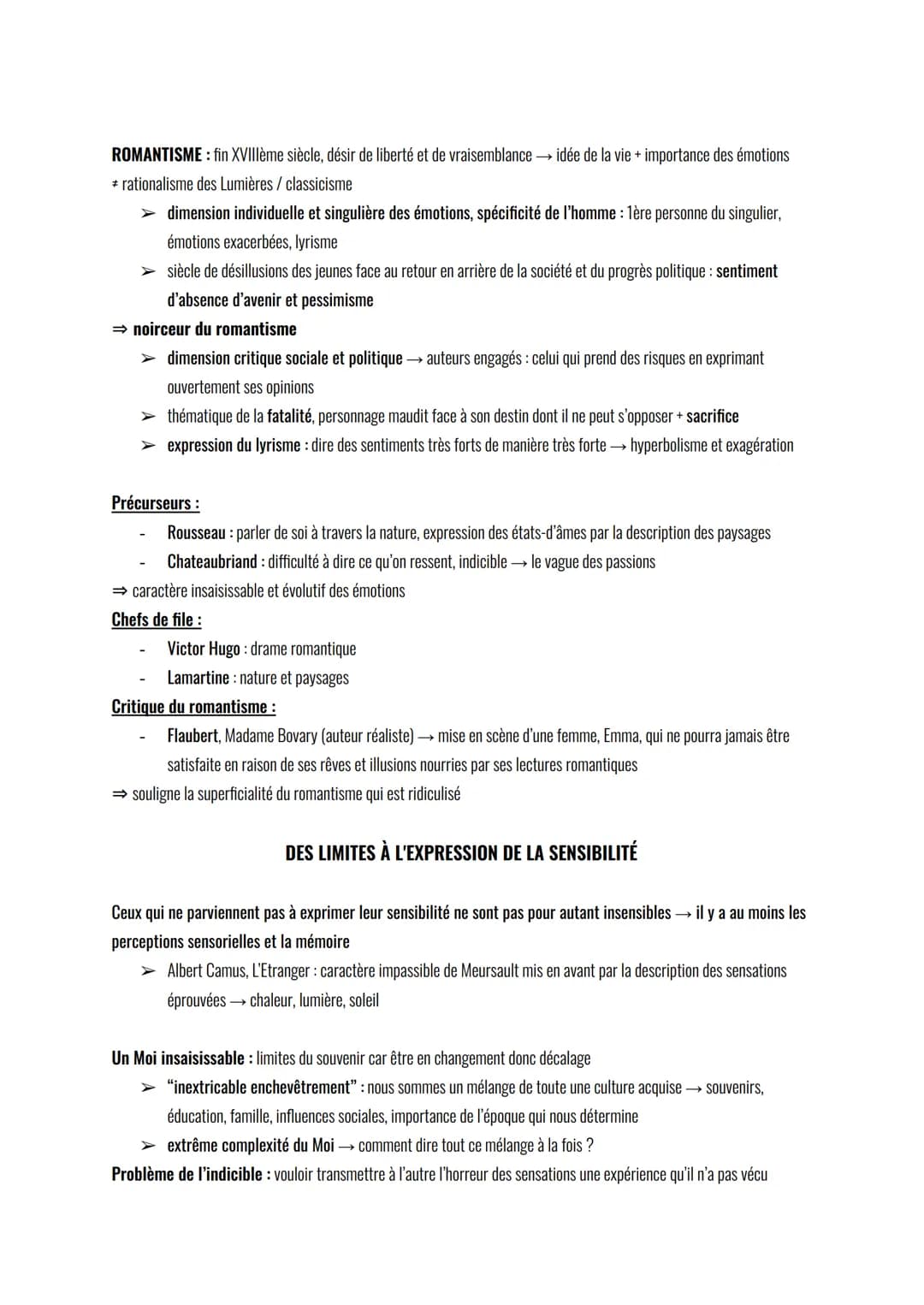 > Les Expressions de la Sensibilité <
SENSIBILITÉ : faculté de l'humain qui reçoit des informations sur le monde et sur soi
→ sensations, ém