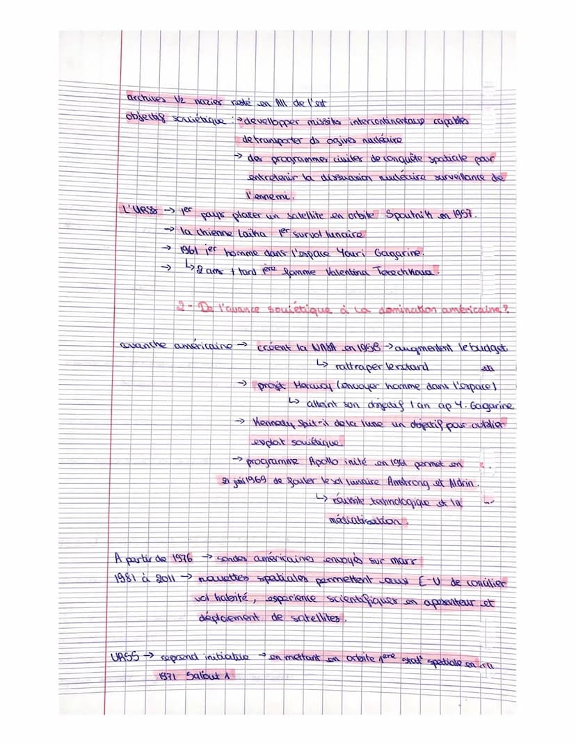 higgerp.
Chapitre 1: Conquêtes, afgirmation de puissance et dualites.
Introduction:
Année 1950 → contexte querre froide la conquête océan et