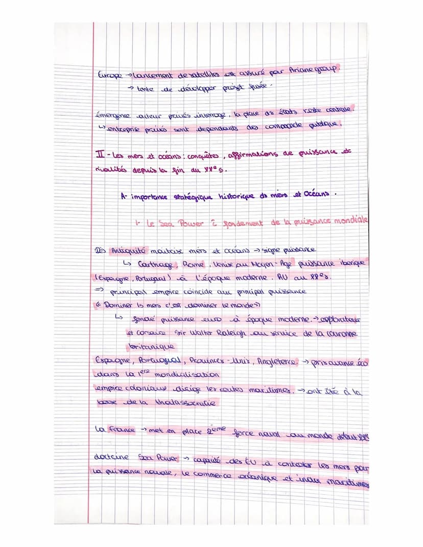 higgerp.
Chapitre 1: Conquêtes, afgirmation de puissance et dualites.
Introduction:
Année 1950 → contexte querre froide la conquête océan et