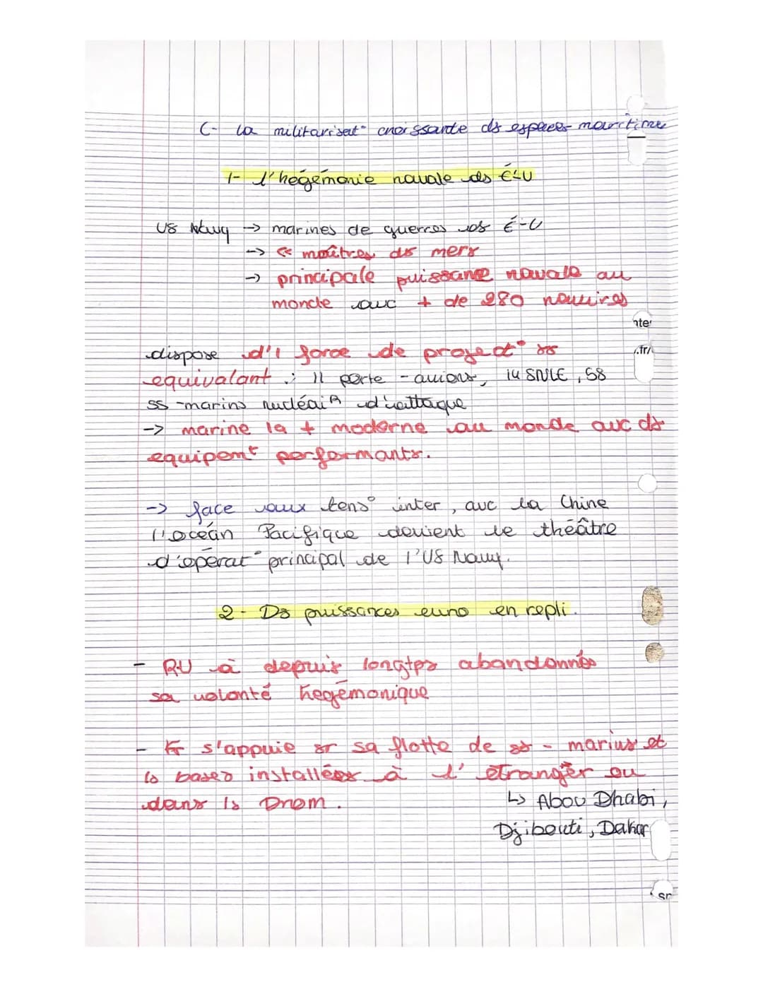 higgerp.
Chapitre 1: Conquêtes, afgirmation de puissance et dualites.
Introduction:
Année 1950 → contexte querre froide la conquête océan et