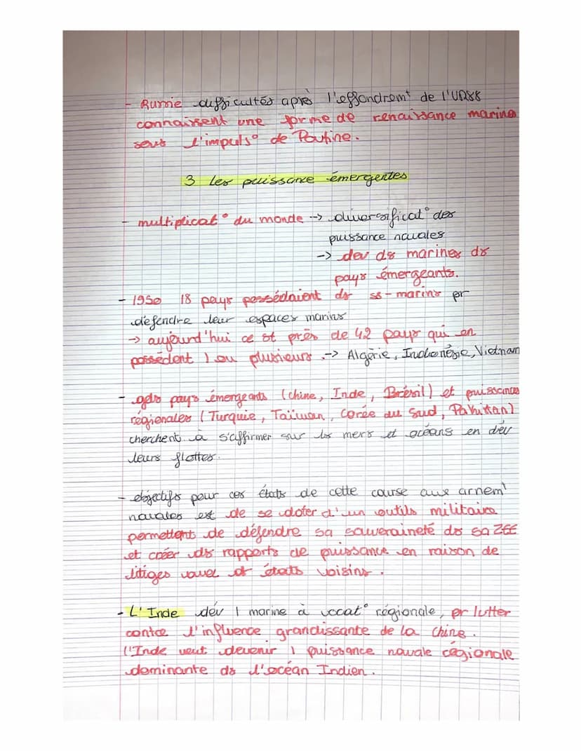 higgerp.
Chapitre 1: Conquêtes, afgirmation de puissance et dualites.
Introduction:
Année 1950 → contexte querre froide la conquête océan et