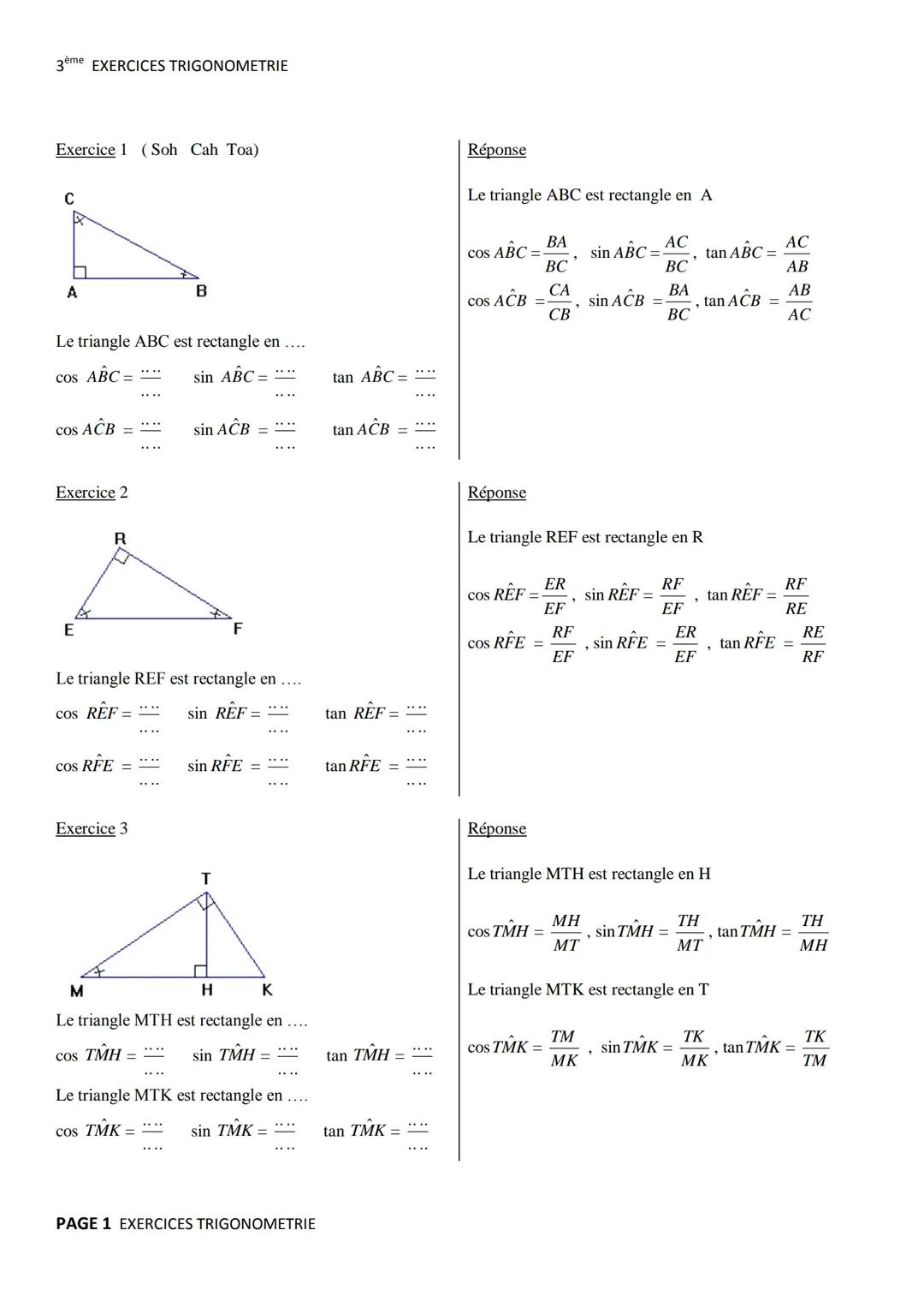 Découvre la Trigonométrie : Calculer un Angle et une Longueur Facilement