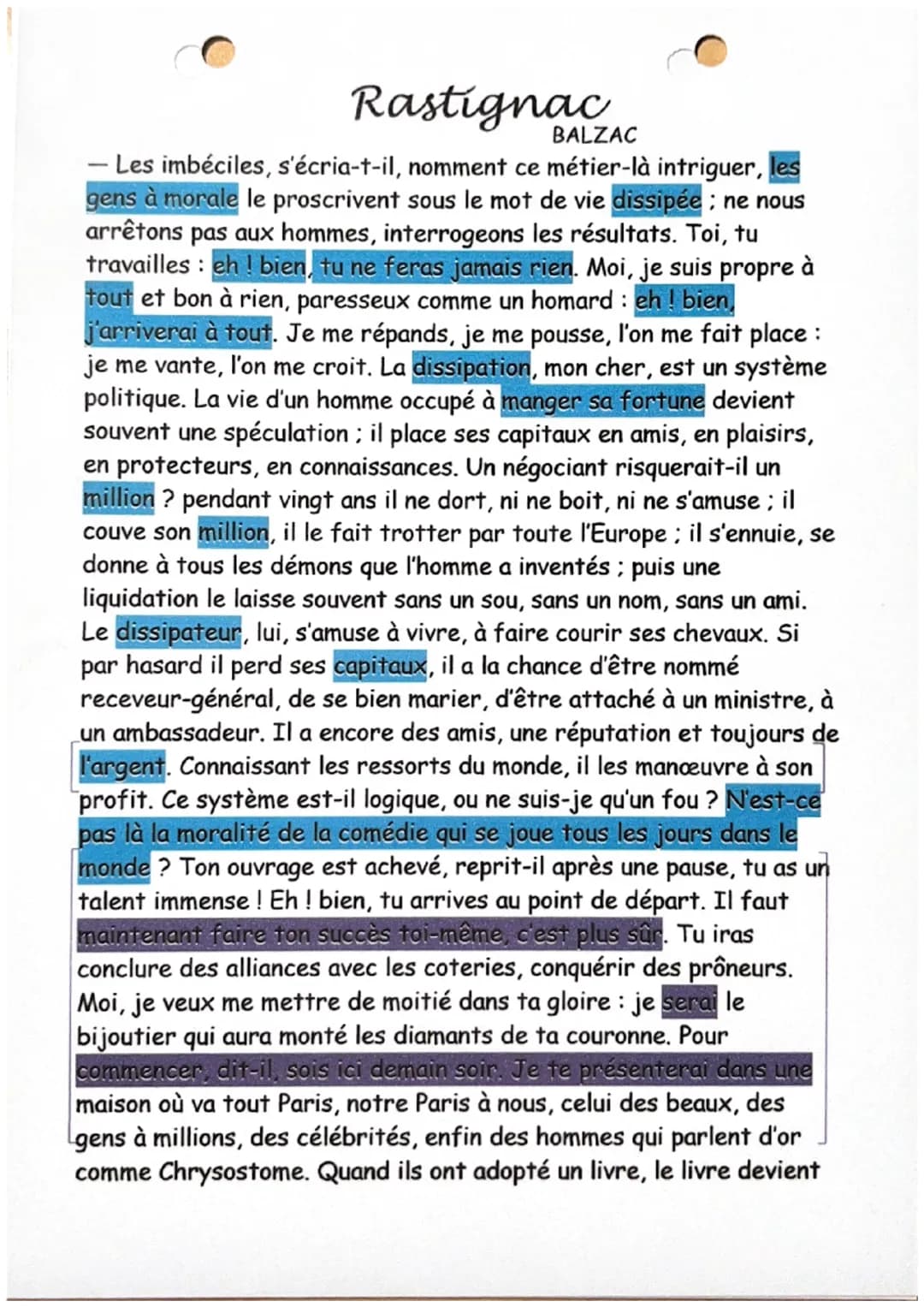 Rastignac
BALZAC
- Les imbéciles, s'écria-t-il, nomment ce métier-là intriguer, les
gens à morale le proscrivent sous le mot de vie dissipée