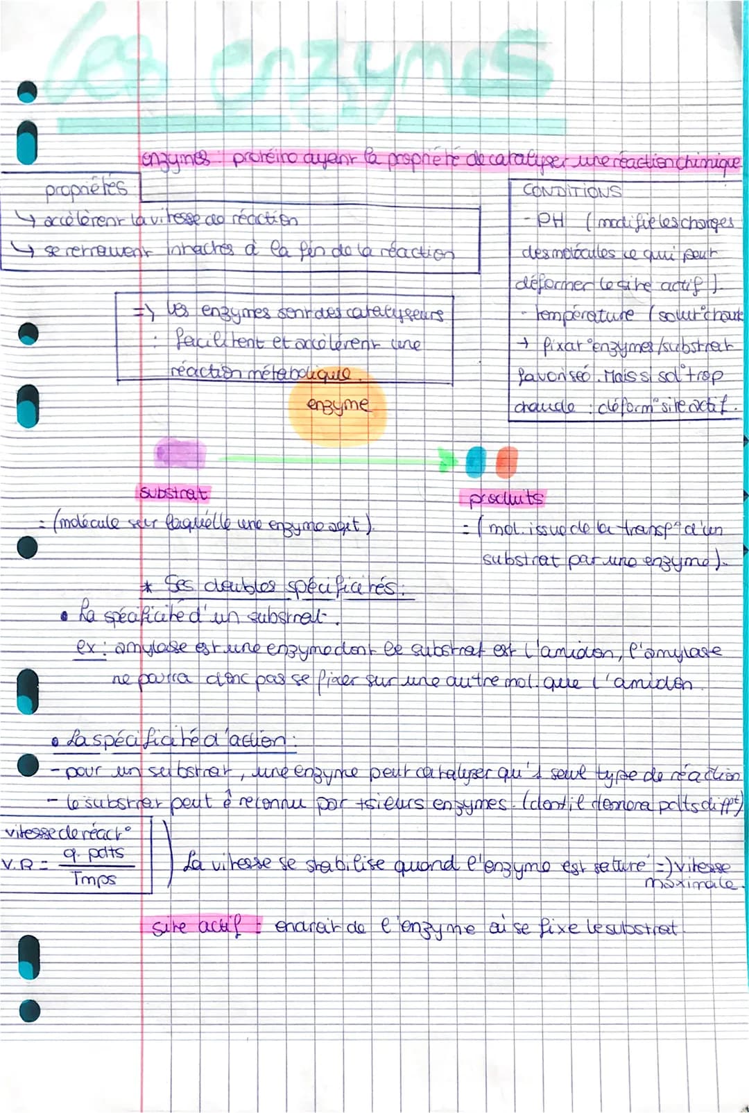 ¡
anzunes
enzyines protéino ayant la prophète de catalyser une réaction chimique
CONDITIONS
PH (modifie les charges
des motocules ce qui peu
