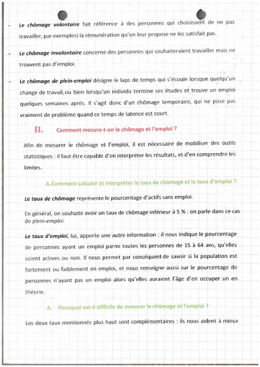 économee
chapitre 6
Chap 6 Le chômage et les politiques
de l'emploi
Le travail est une notion centrale en économie et dans nos sociétés : pa