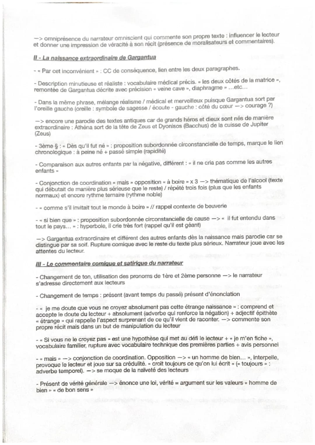 Naissance de Gargantua:
1
Peu de temps après, elle commença à soupirer, lamenter et crier. Soudain vinrent à tas
sages-femmes de tous côtés;