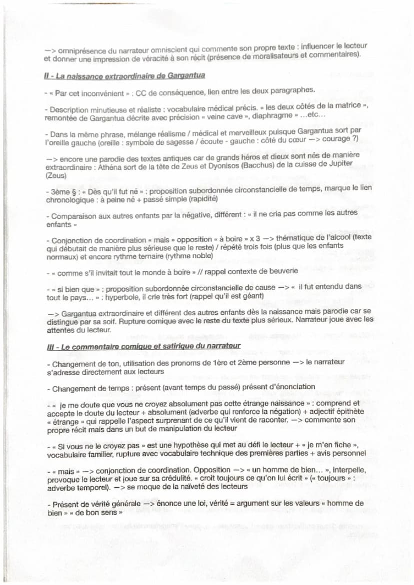 Naissance de Gargantua:
1
Peu de temps après, elle commença à soupirer, lamenter et crier. Soudain vinrent à tas
sages-femmes de tous côtés;