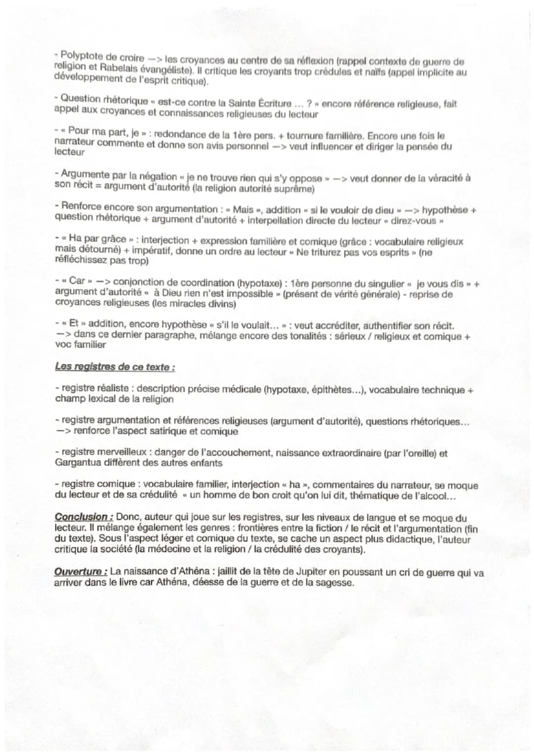 Naissance de Gargantua:
1
Peu de temps après, elle commença à soupirer, lamenter et crier. Soudain vinrent à tas
sages-femmes de tous côtés;