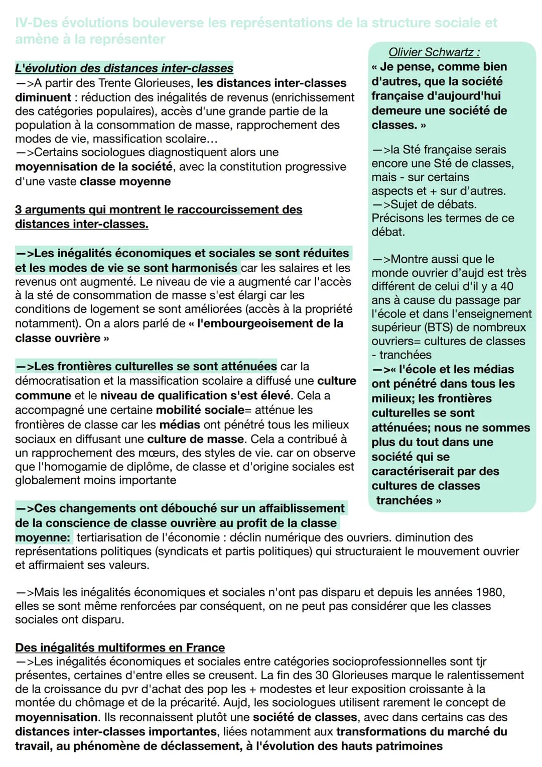 Comment est structuré la société française actuelle?
I-es multiples facteurs de la structuration
et de hiérarchisation de l'espace social
La