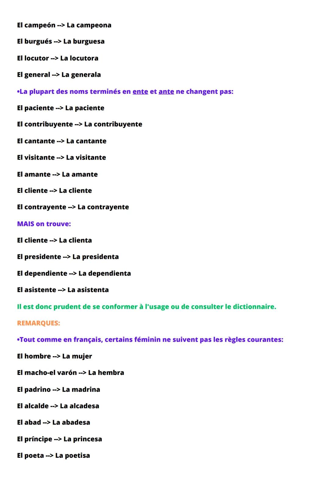 La grammaire espagnol #1
Lo + adjectif masculin
Lo alto La hauteur
Lo nuevo = La nouveauté
Lo hondo = La profondeur
Apprenez aussi :
A lo me